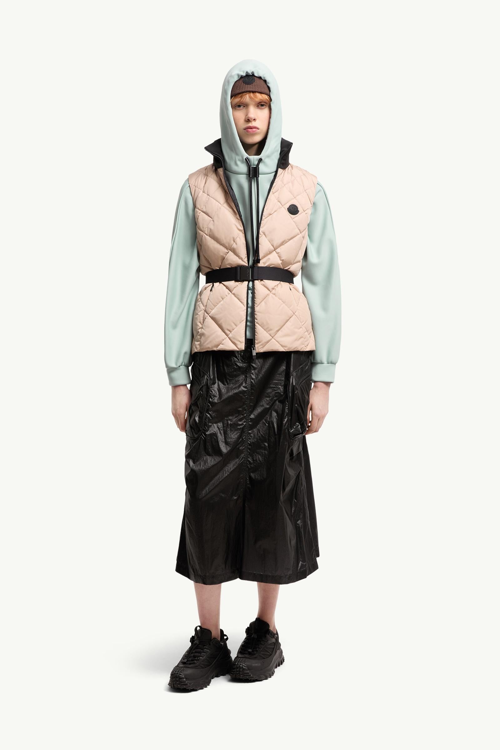 Moncler Cargo Midi Skirt Black Black