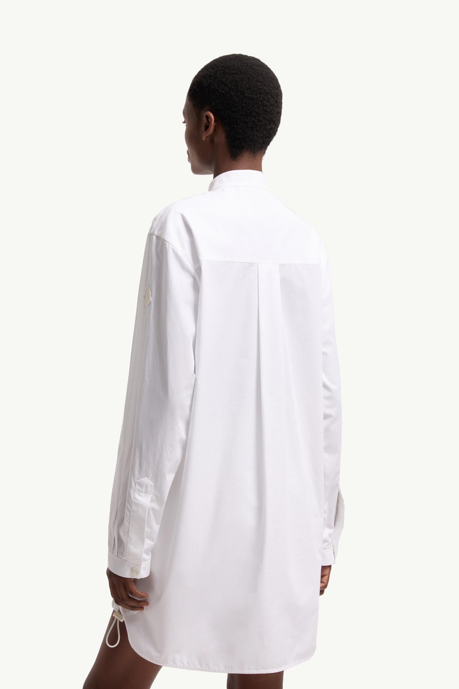 Moncler San Gallo Cotton Poplin Shirt White White