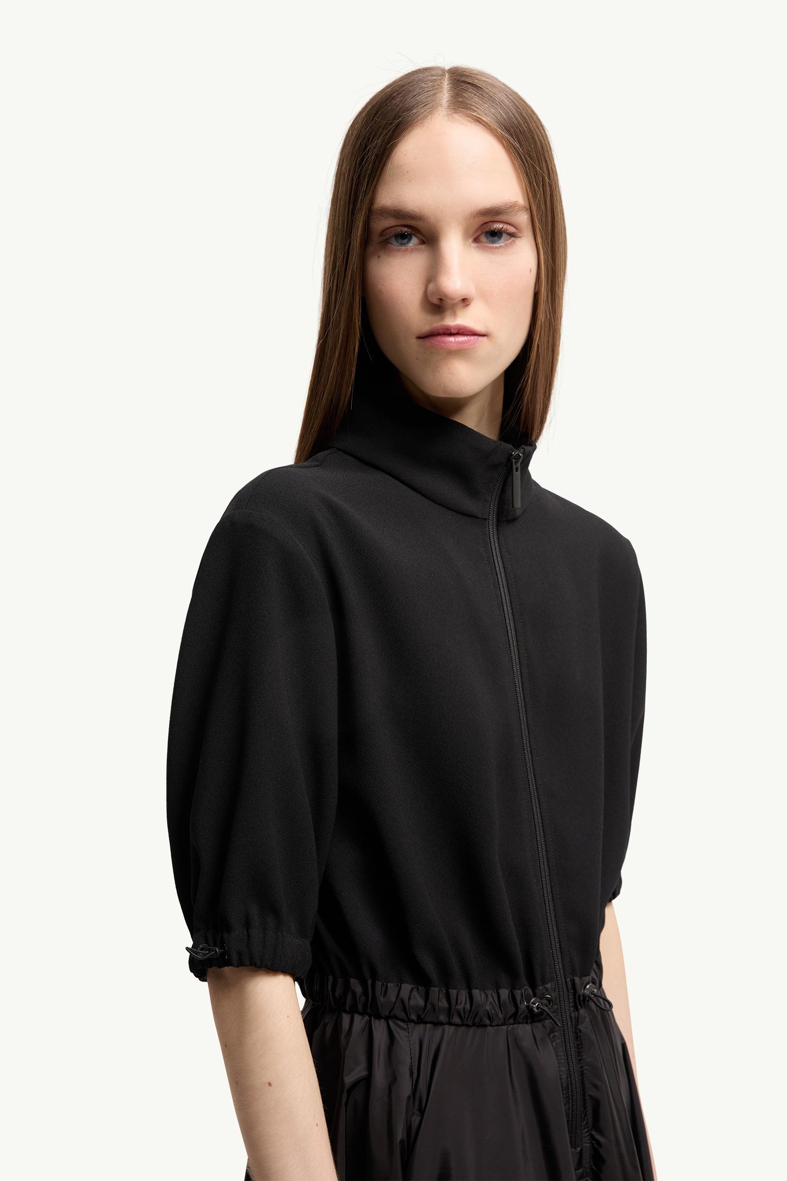 Moncler Midi Dress Black Black