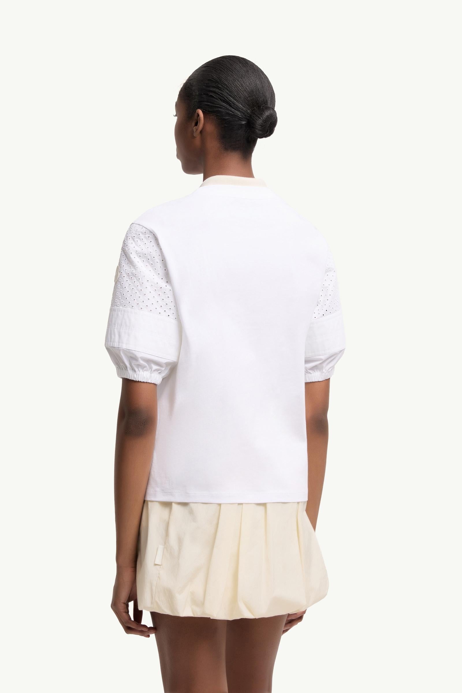 Moncler Cotton Jersey San Gallo T-Shirt White White