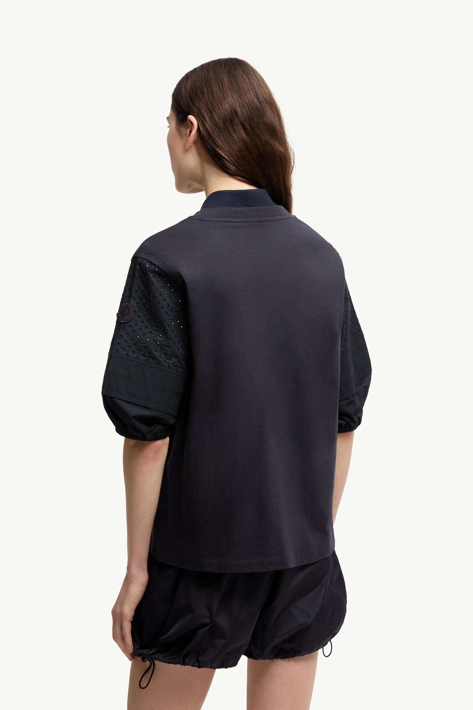 Moncler Cotton Jersey San Gallo T-Shirt Navy Blue Navy Blue