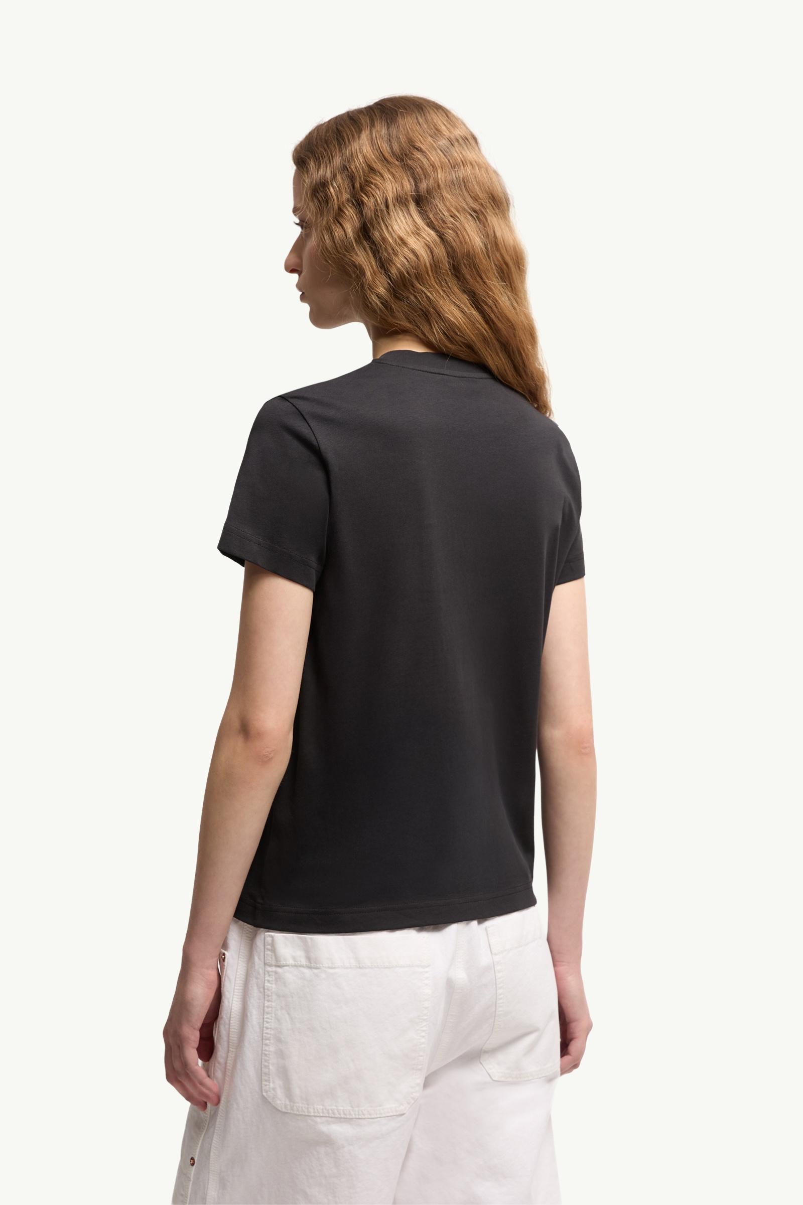 Moncler Logo Patch Cotton T-Shirt (Pack Of Three) Black & White & Pink Black & White & Pink