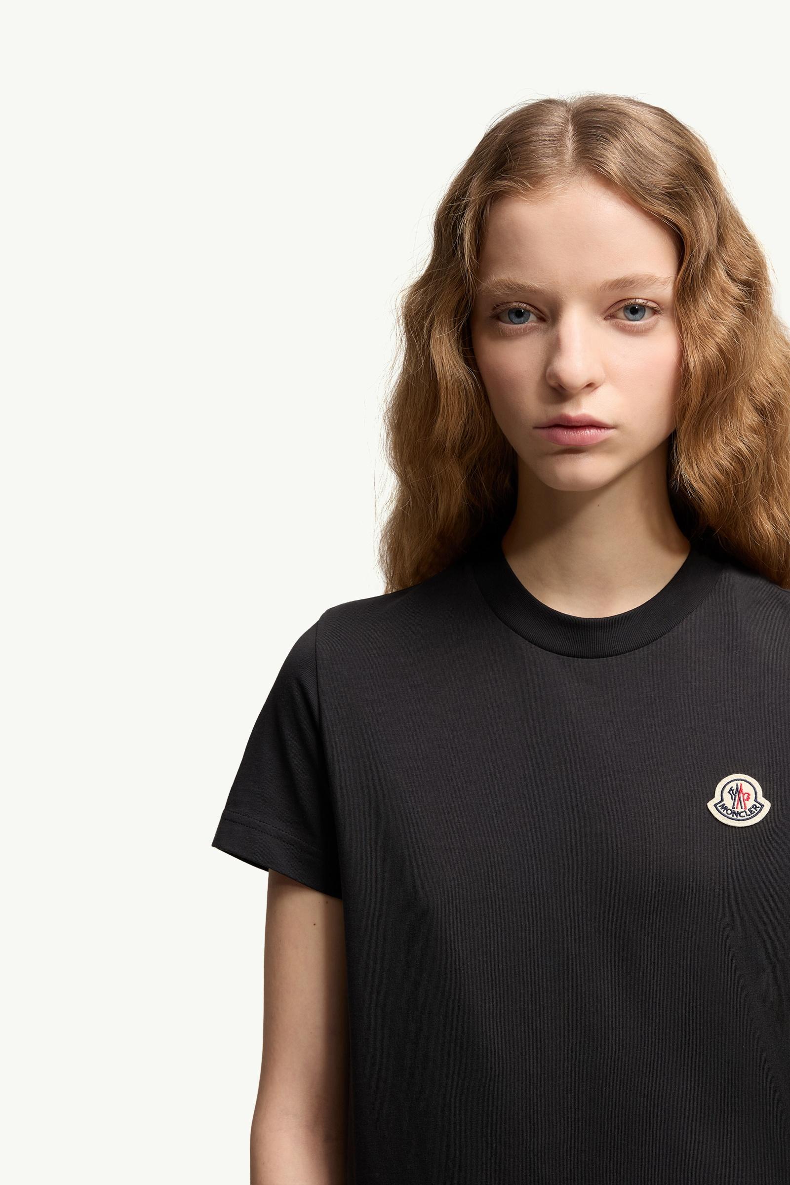 Moncler Logo Patch Cotton T-Shirt (Pack Of Three) Black & White & Pink Black & White & Pink