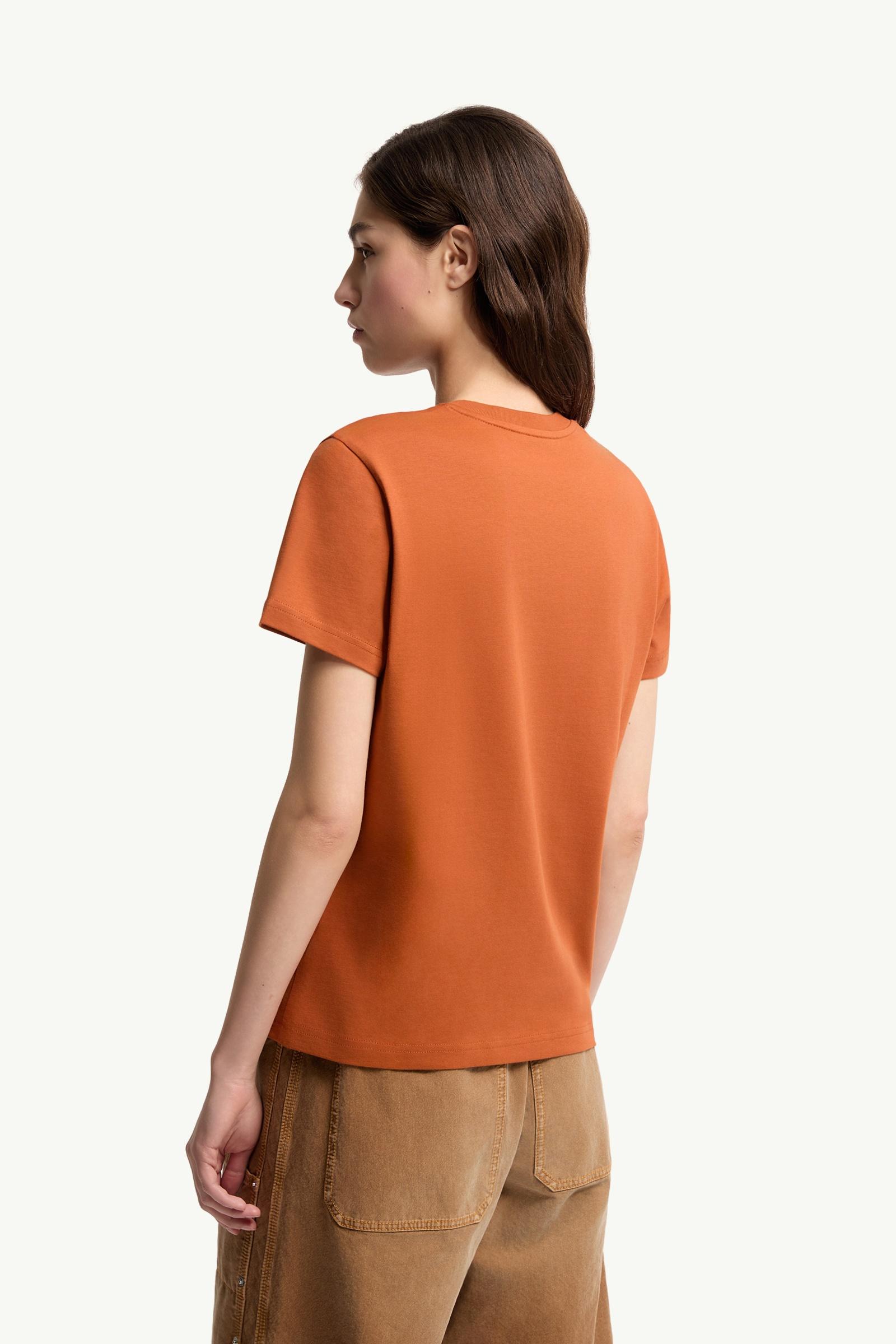 Moncler Logo Patch Cotton T-Shirt (Pack Of Three) White & Black & Orange White & Black & Orange