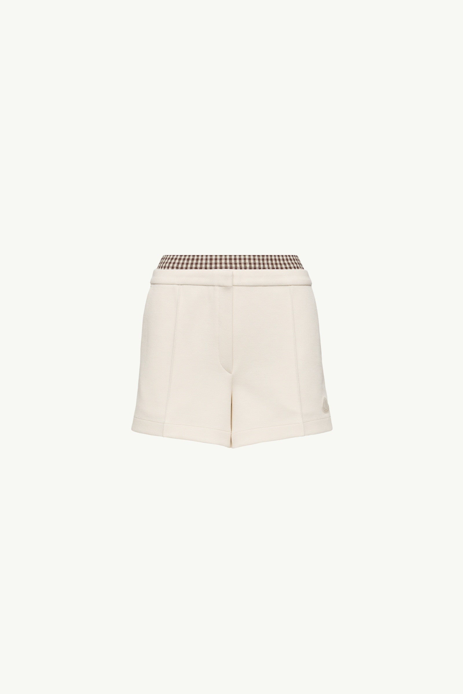 Moncler Layered-Effect Vichy Cotton Blend Shorts White White