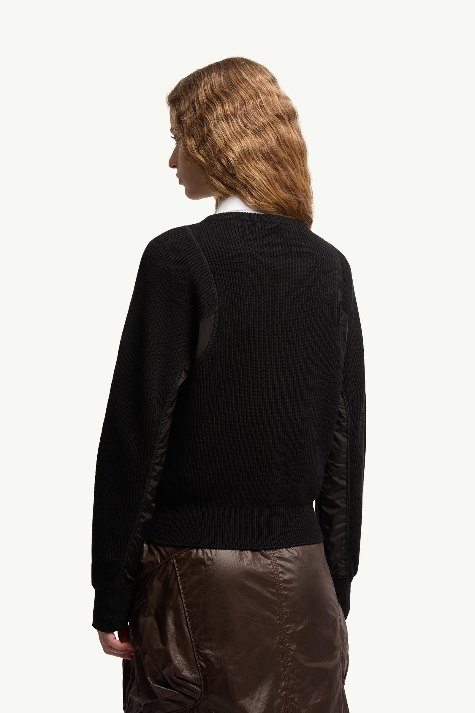 Moncler Cotton Sweater Black Black