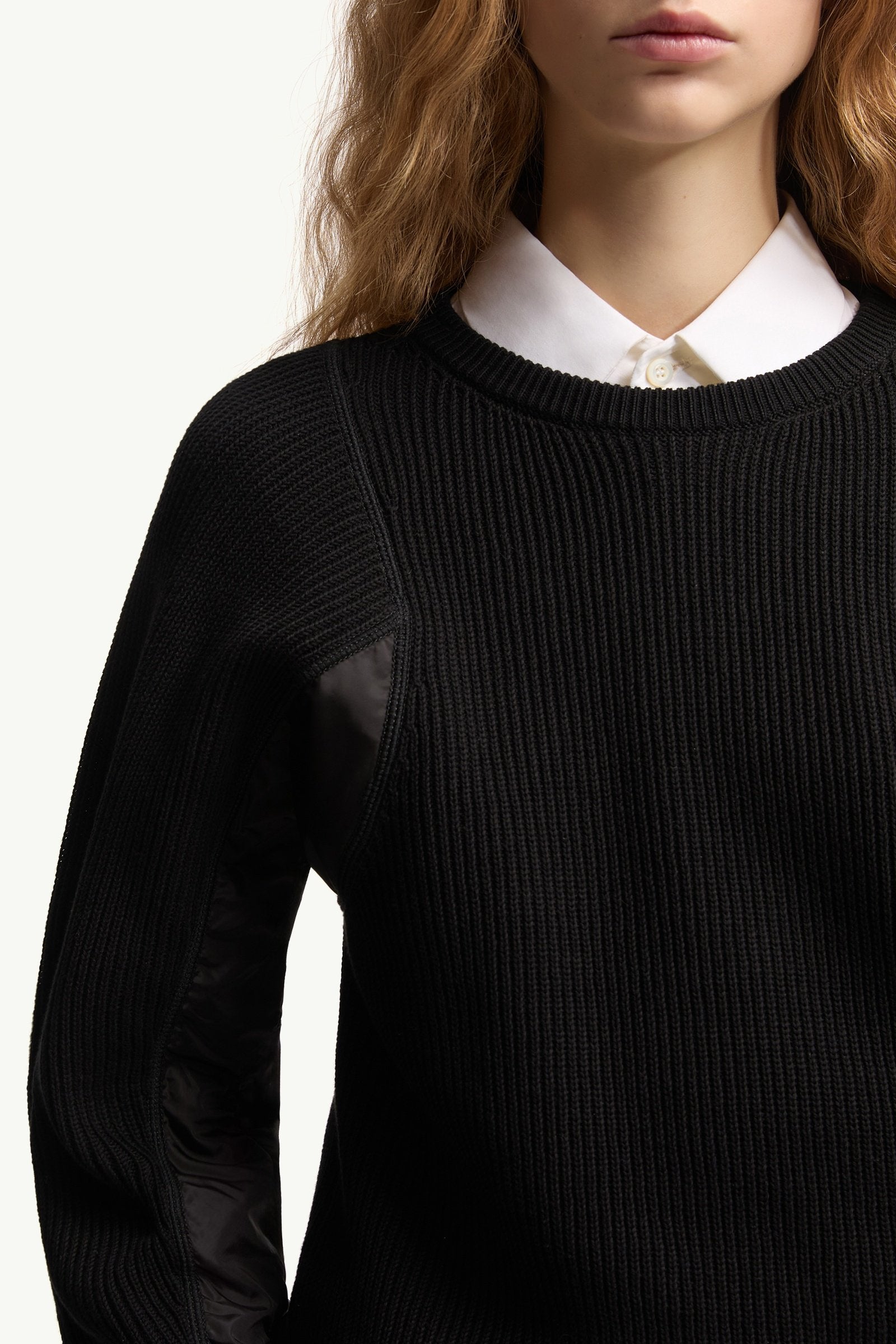Moncler Cotton Sweater Black Black