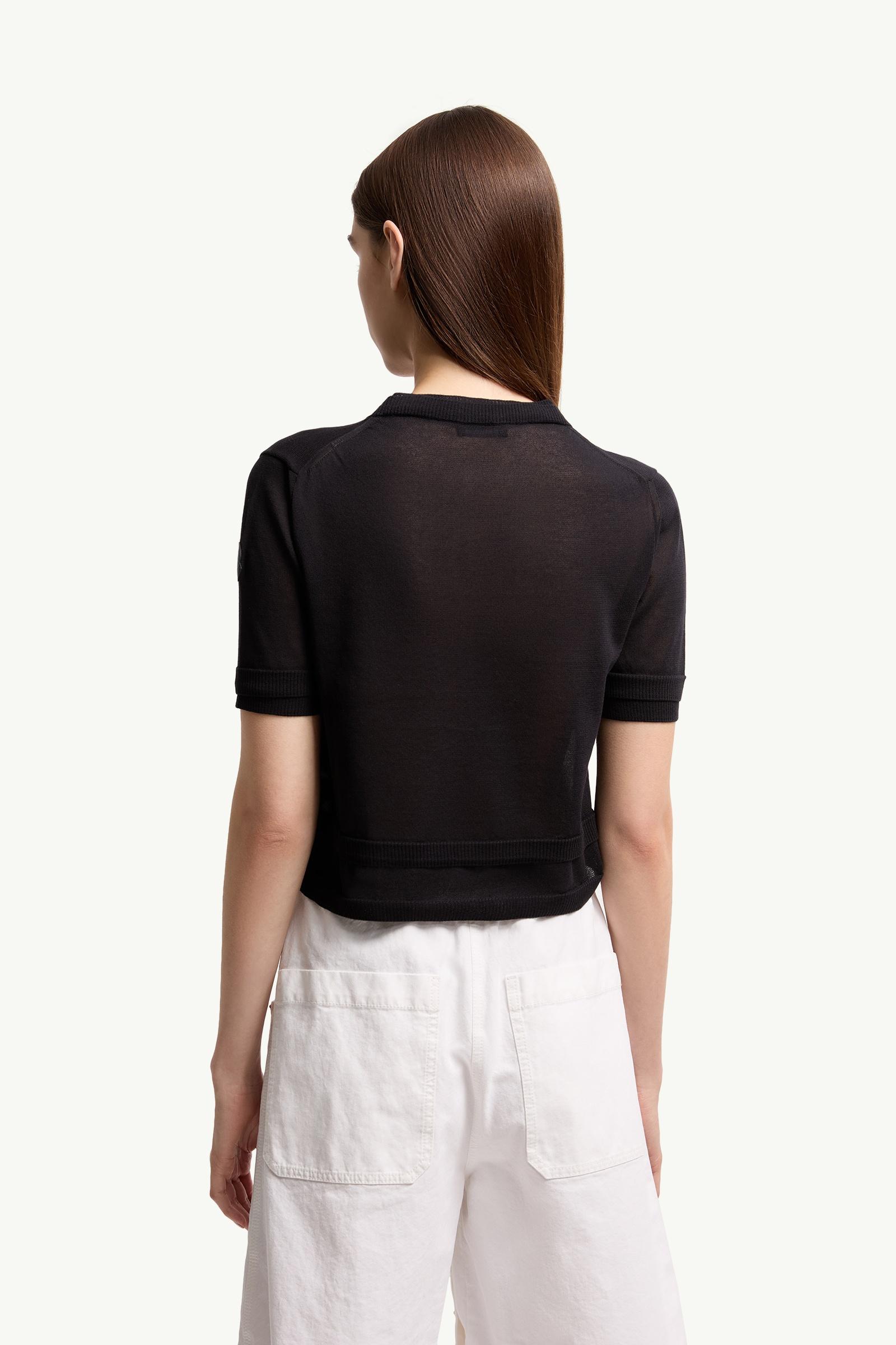 Moncler Double-Trimmed Cotton T-Shirt Dark Blue Dark Blue