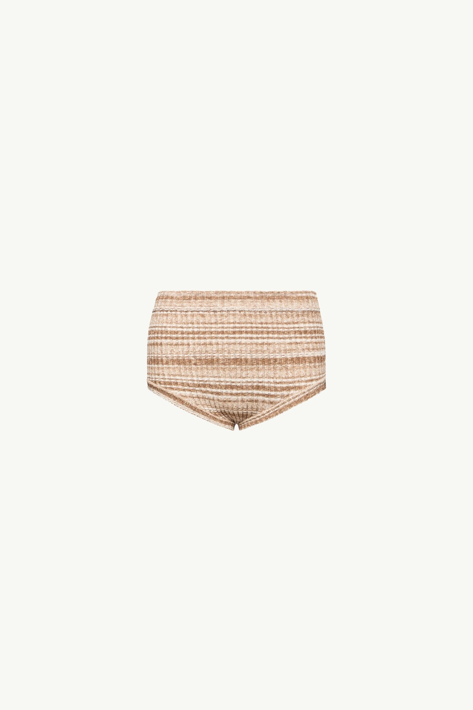 Moncler Striped Mini Shorts Light Beige Light Beige
