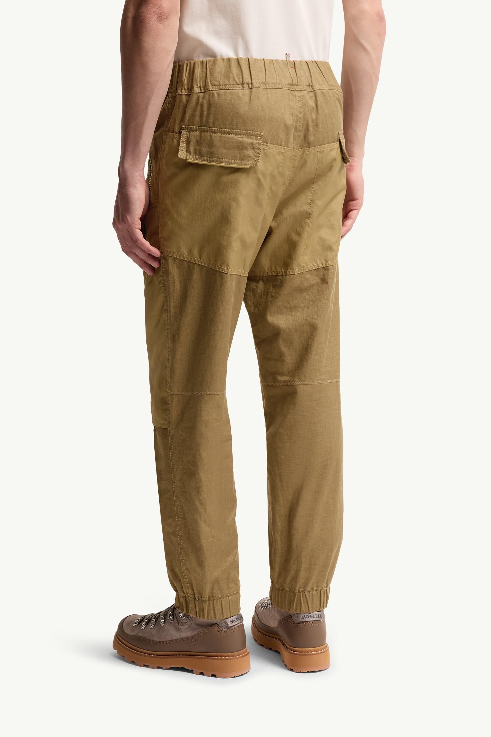 Moncler Linen Jogging Pants Light Brown Light Brown