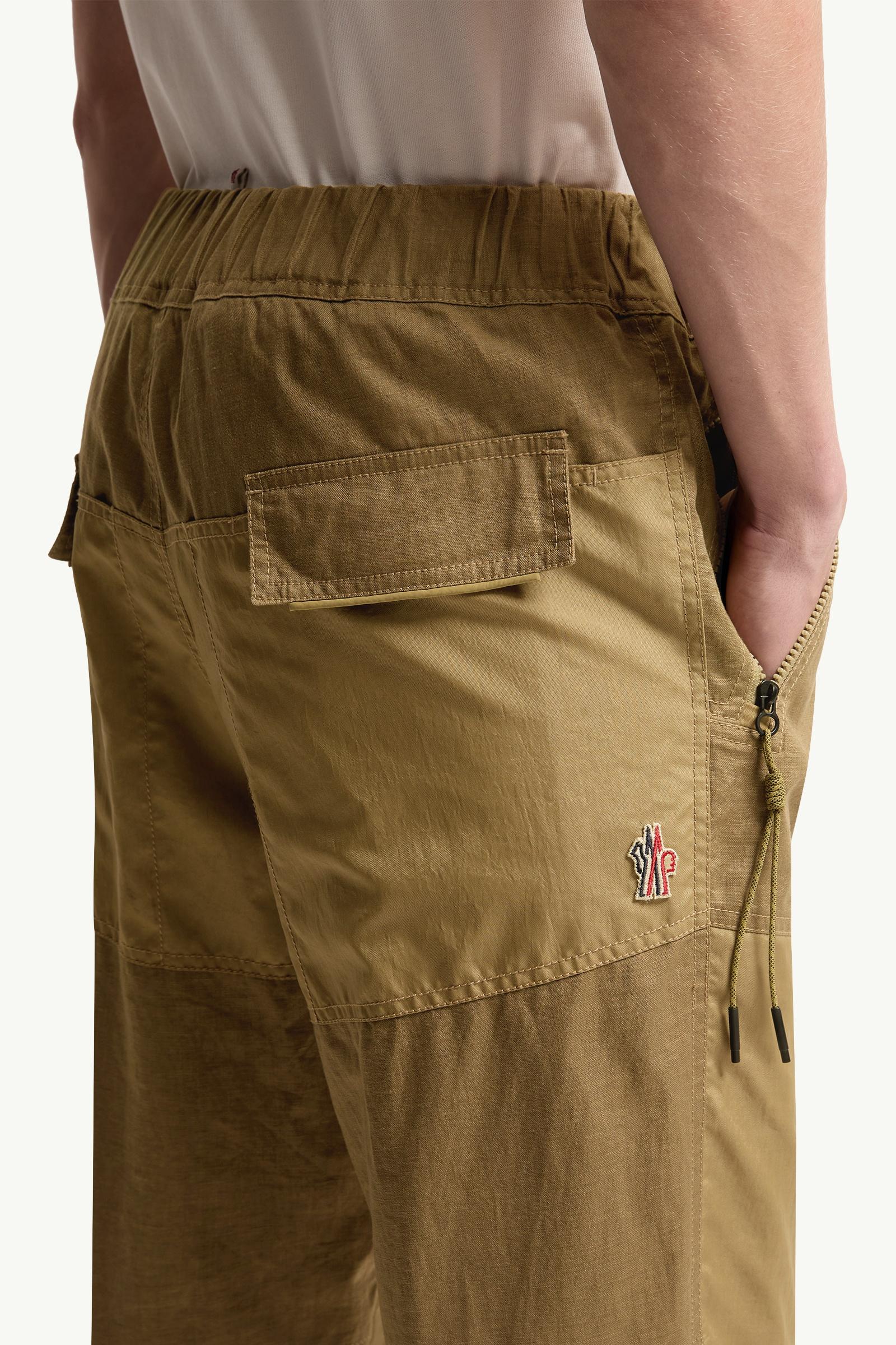 Moncler Linen Jogging Pants Light Brown Light Brown