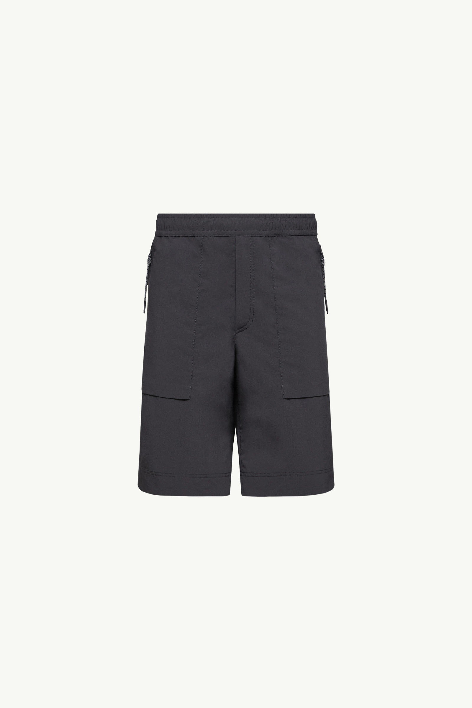 Moncler Technical Froissé Shorts Black Black