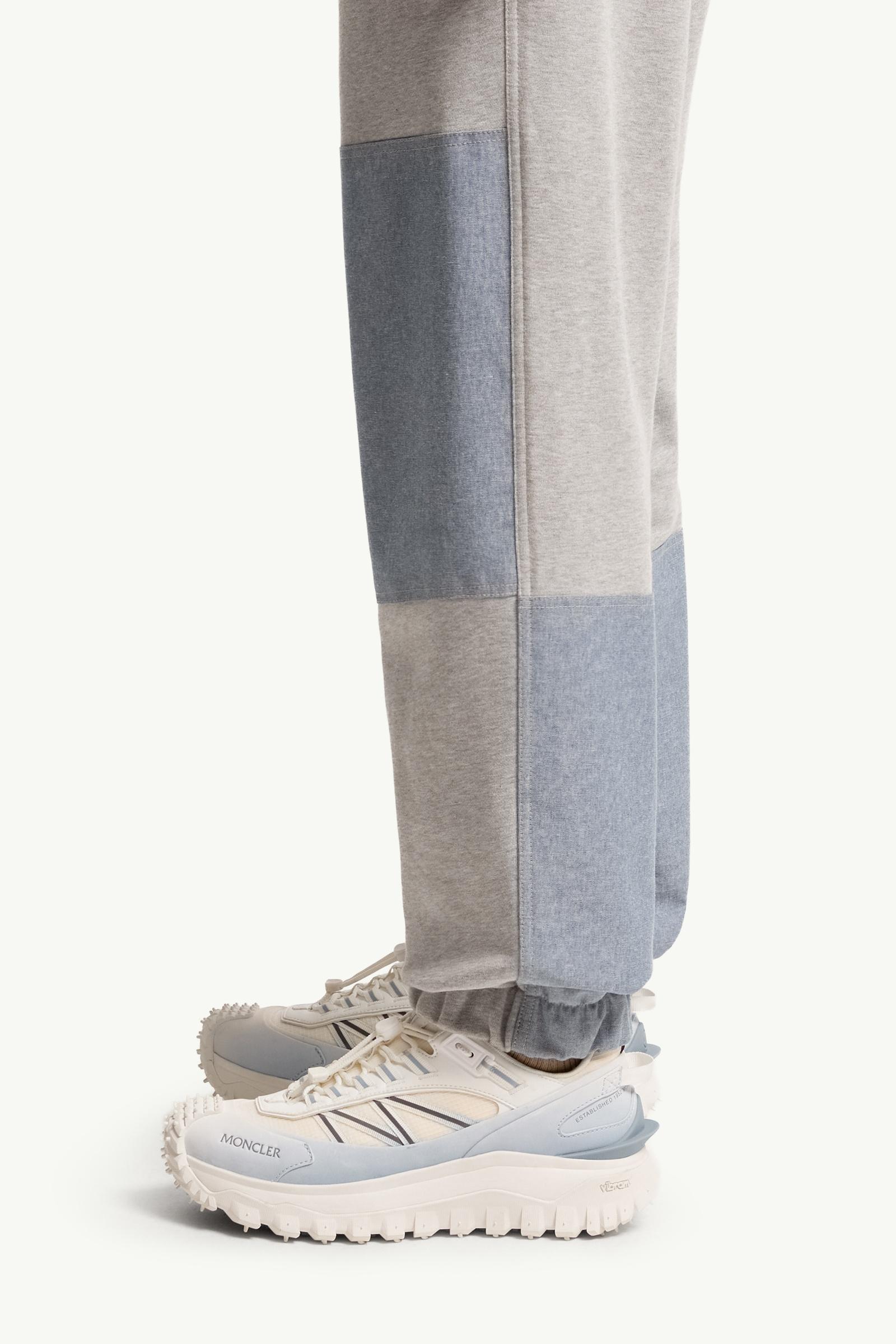 Moncler Cotton & Chambray Sweatpants Grey Grey