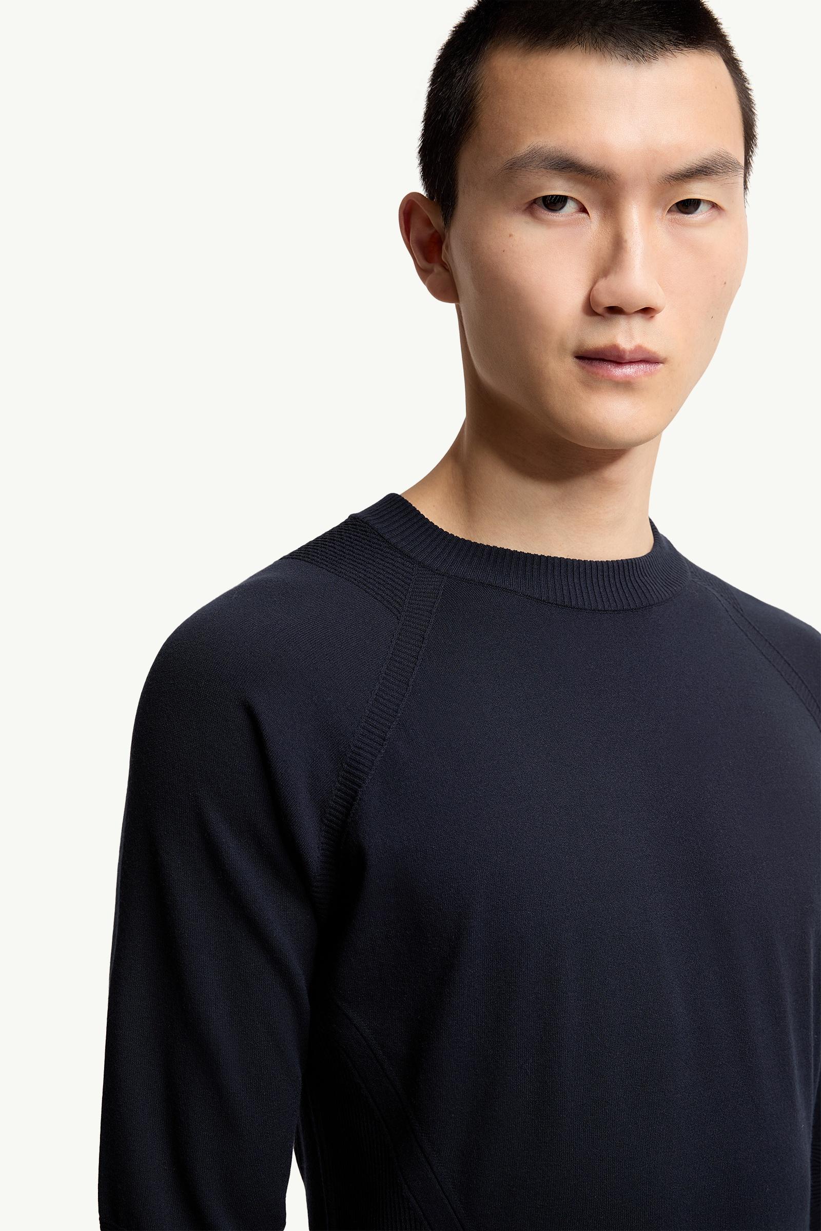 Moncler Logo Sweater Navy Blue Navy Blue
