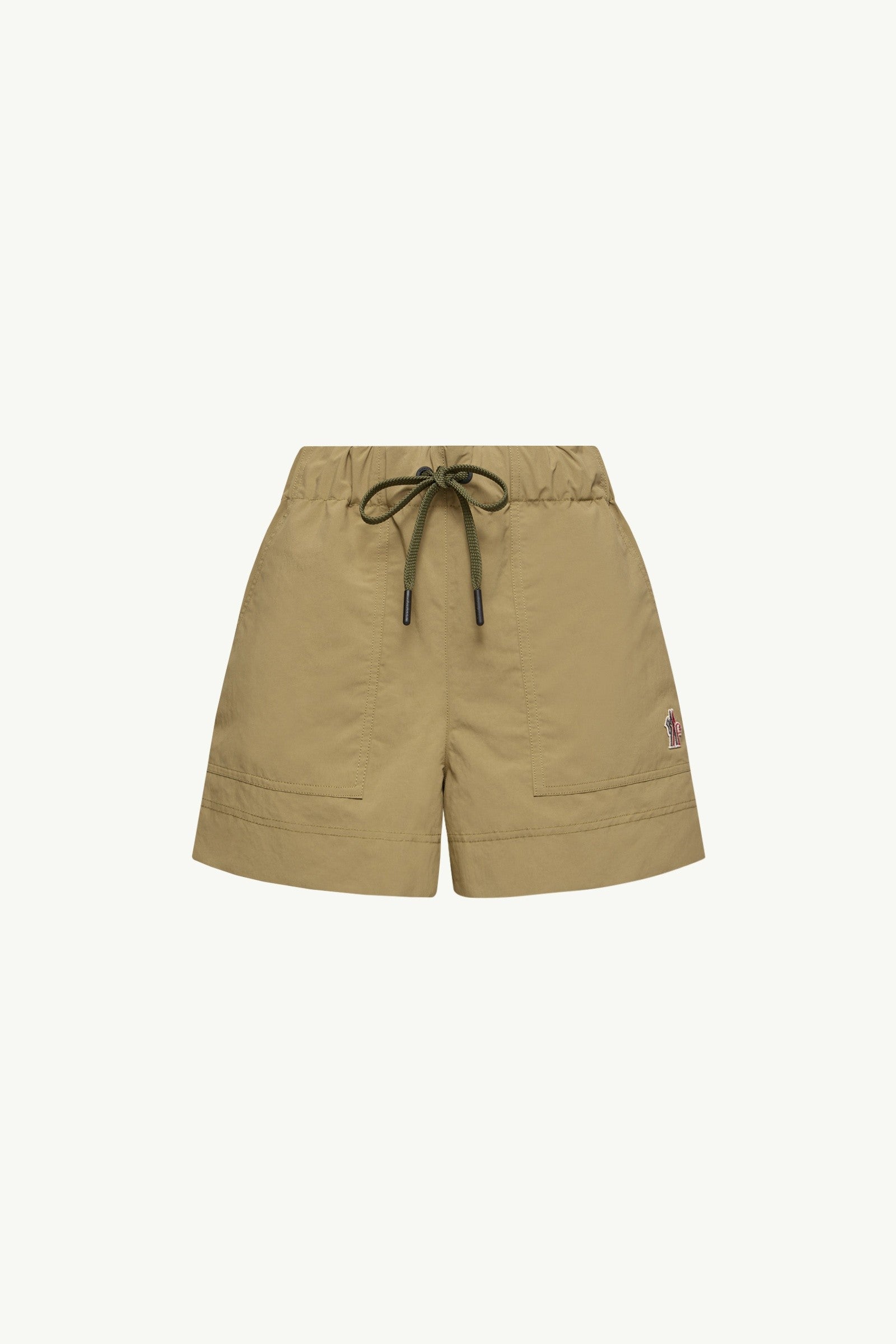 Moncler Technical Froissé Shorts Khaki Khaki