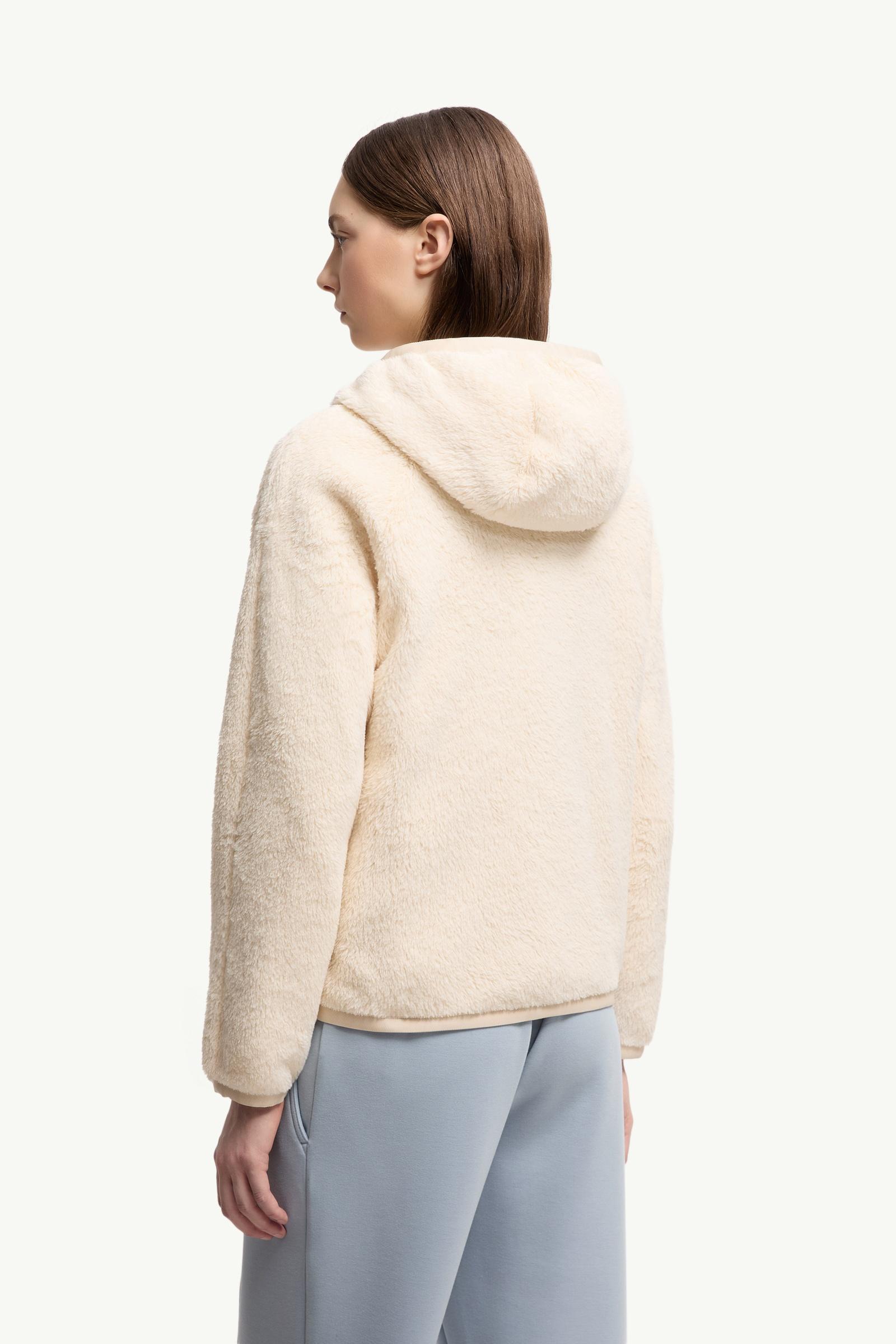 Moncler Reversible Polartec® High Loft™ Hoodie White Ivory White Ivory