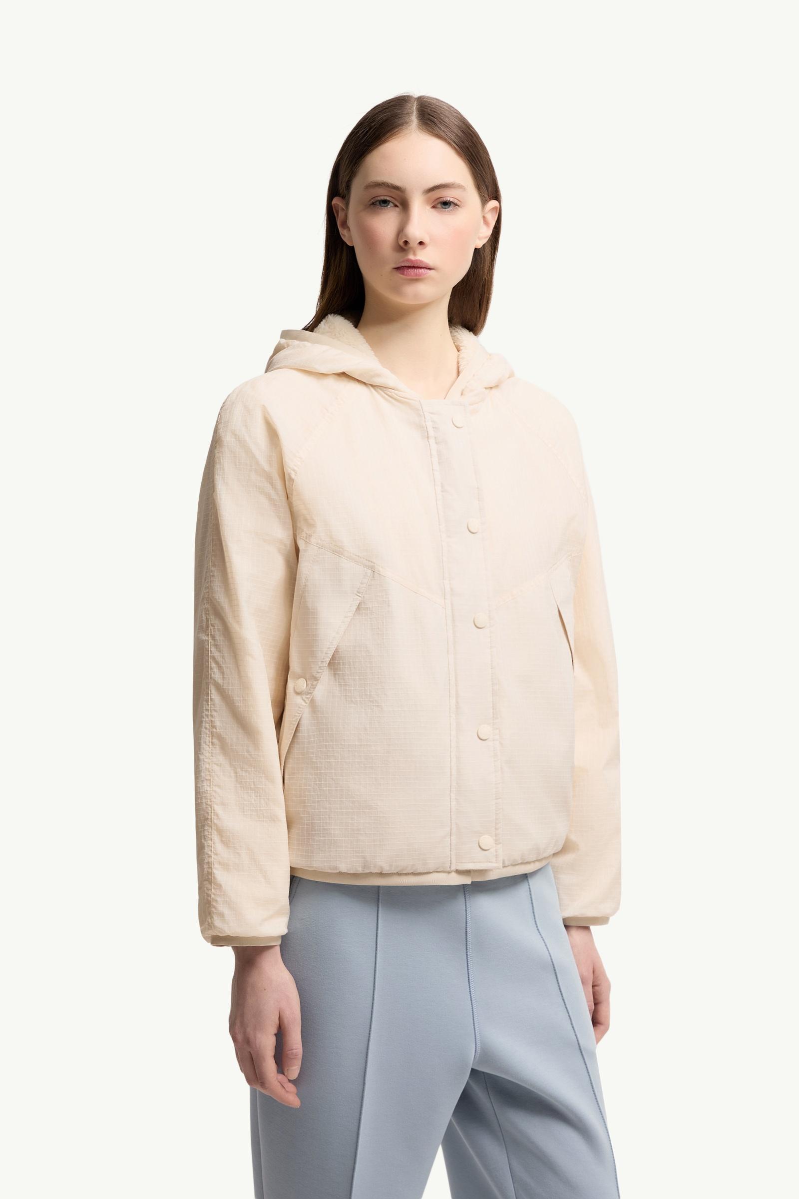 Moncler Reversible Polartec® High Loft™ Hoodie White Ivory White Ivory