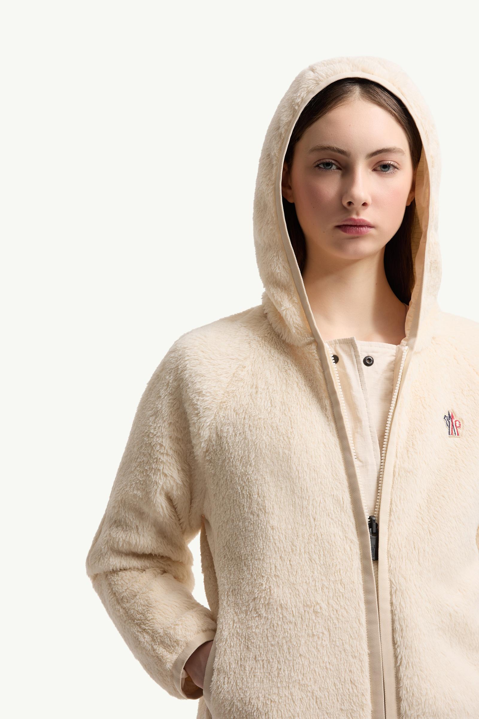 Moncler Reversible Polartec® High Loft™ Hoodie White Ivory White Ivory