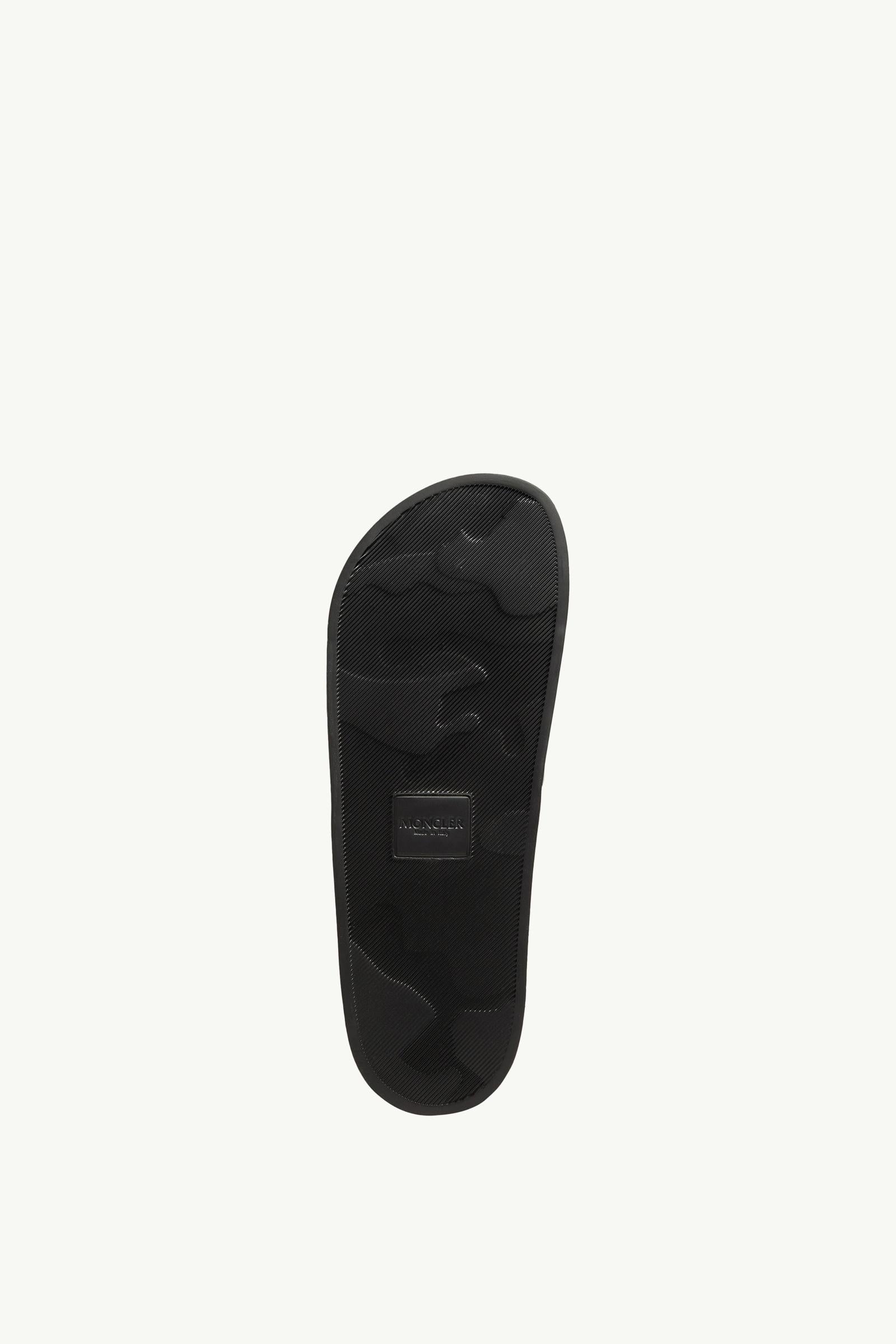 Moncler Basile Rubber Slides Black