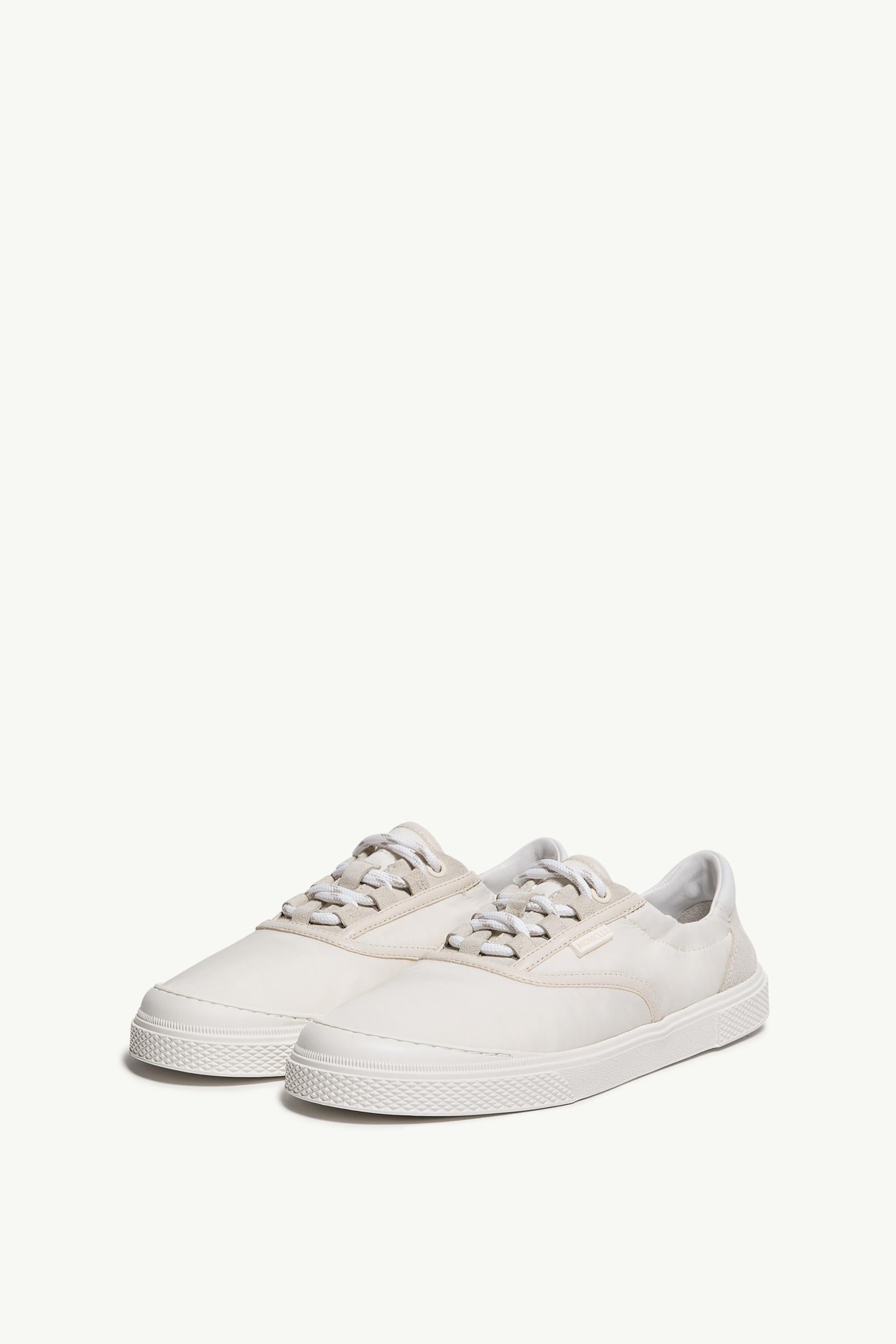 Moncler Vera Leisure Nylon Sneakers Light Beige