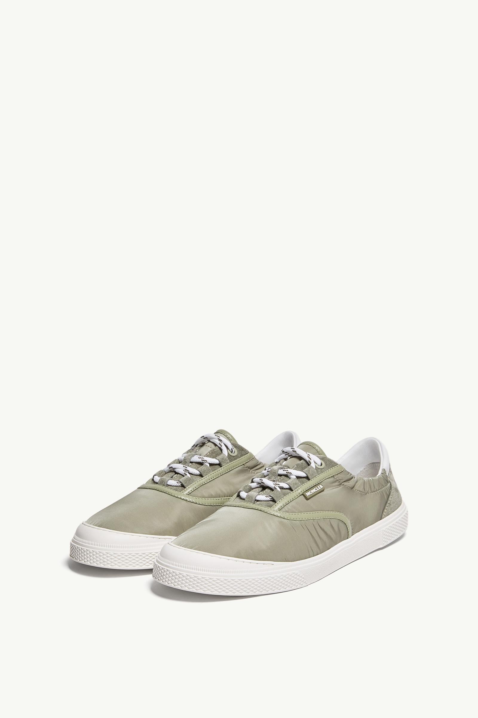 Moncler Vera Leisure Nylon Sneakers Sage Green