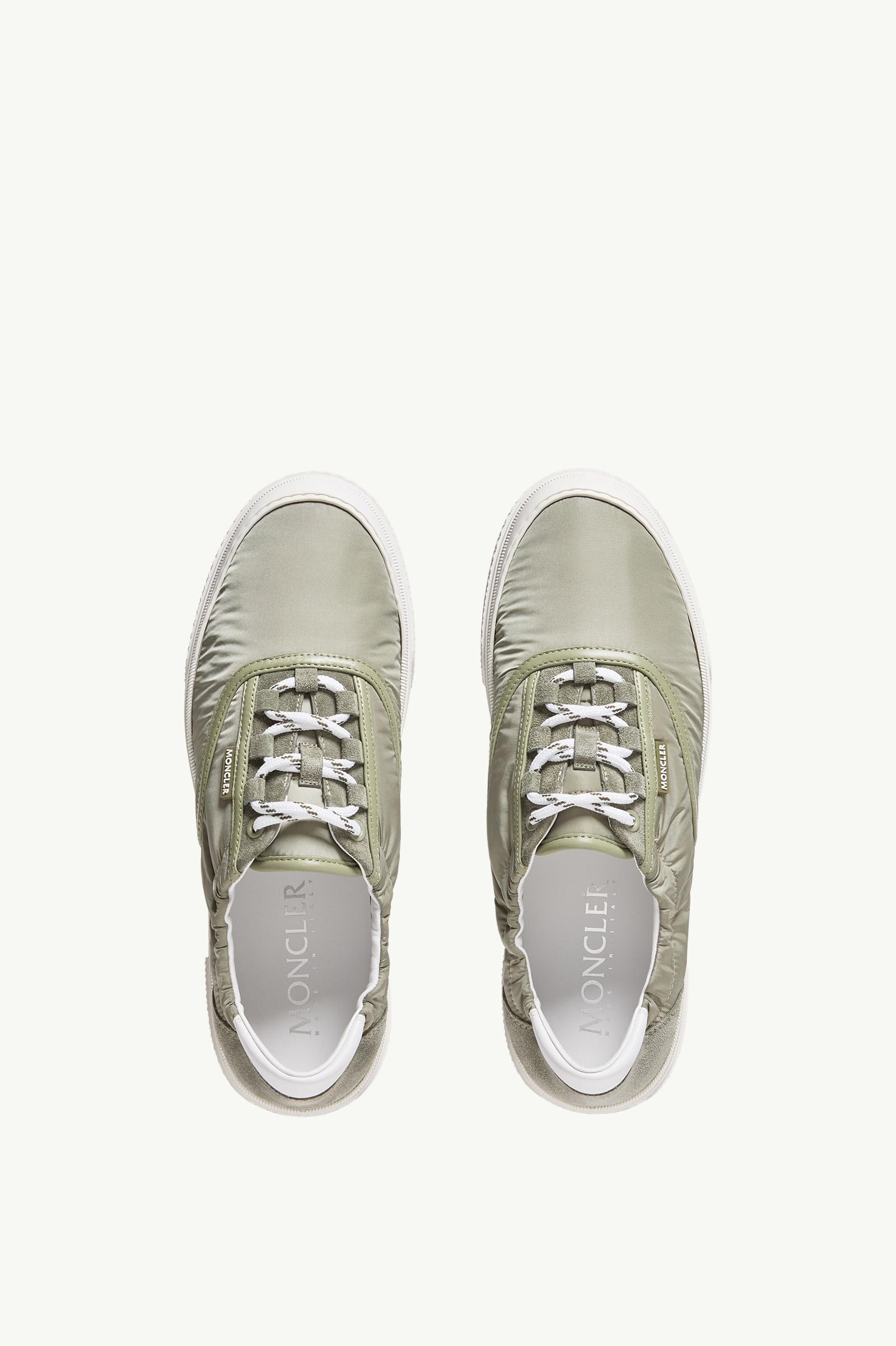 Moncler Vera Leisure Nylon Sneakers Sage Green
