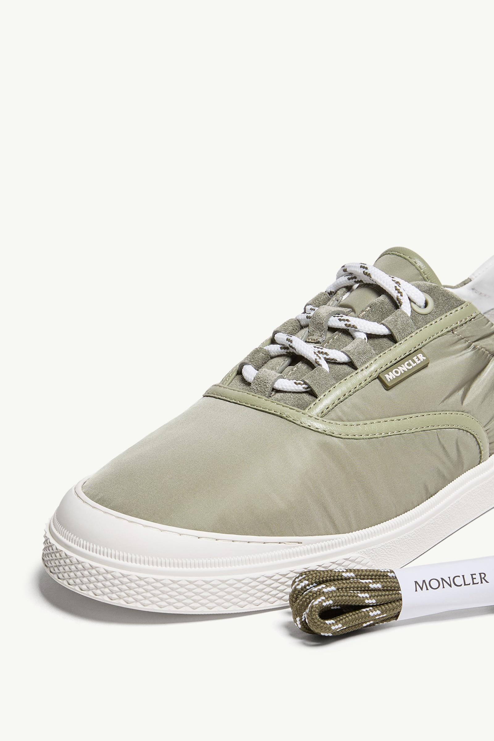 Moncler Vera Leisure Nylon Sneakers Sage Green