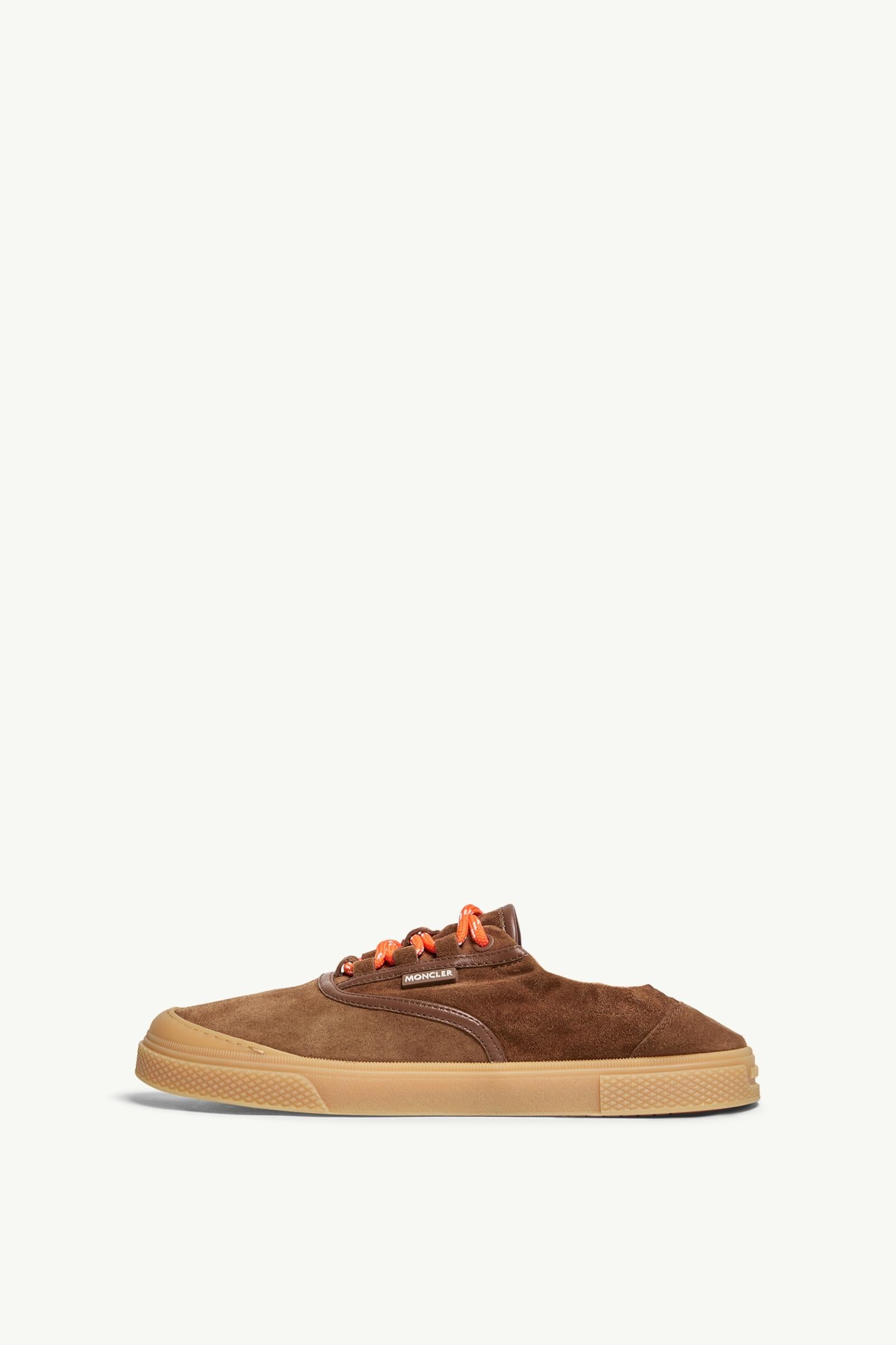 Moncler Vera Leisure Suede Sneakers Brown