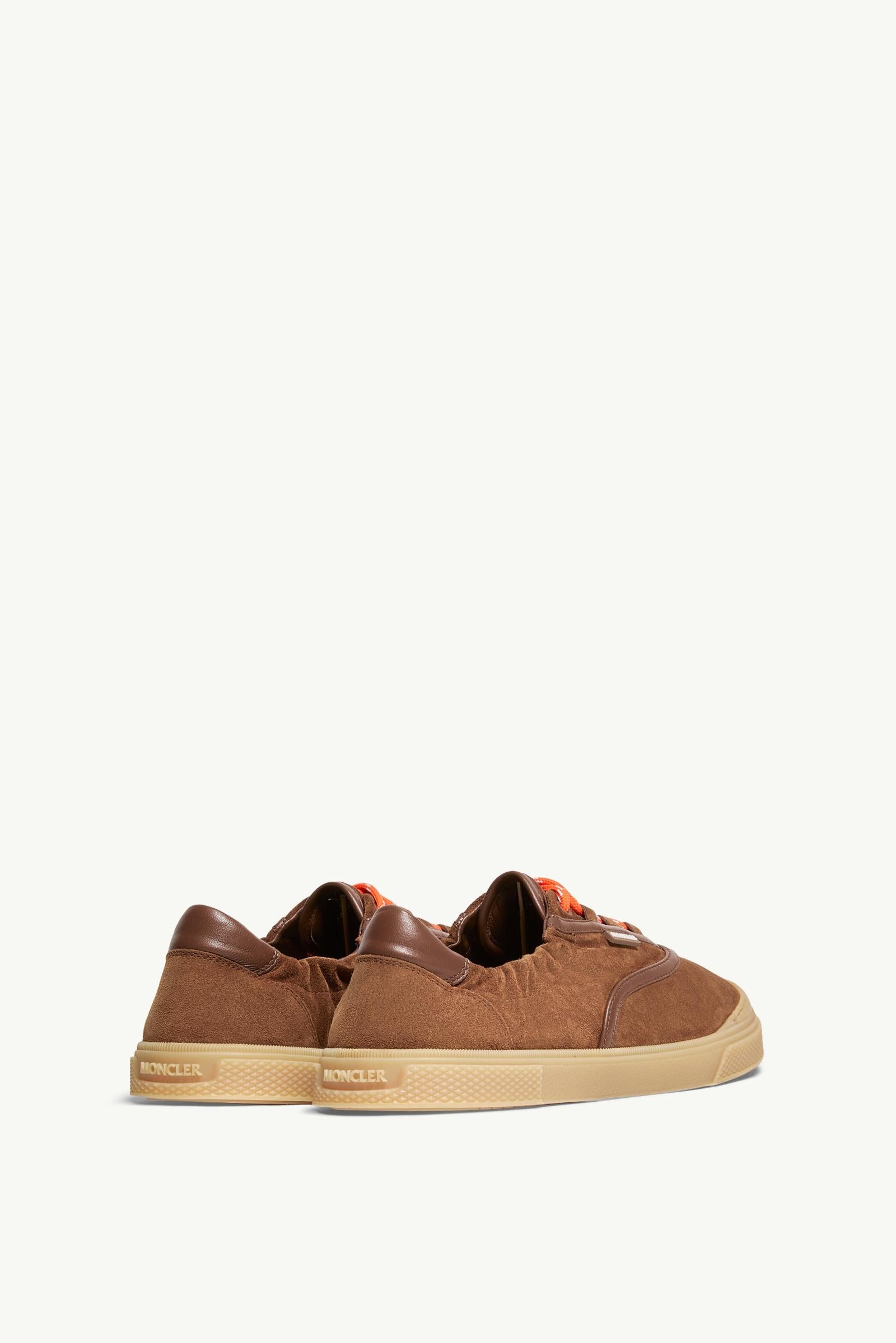 Moncler Vera Leisure Suede Sneakers Brown