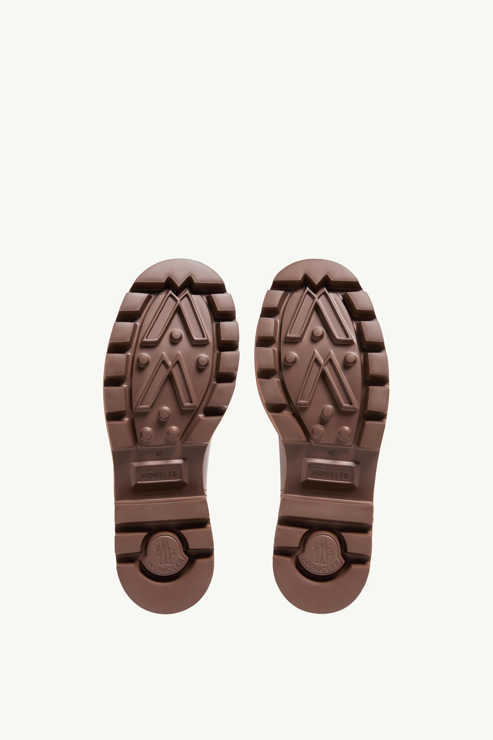 Moncler Kickstream High Rain Boots Brown