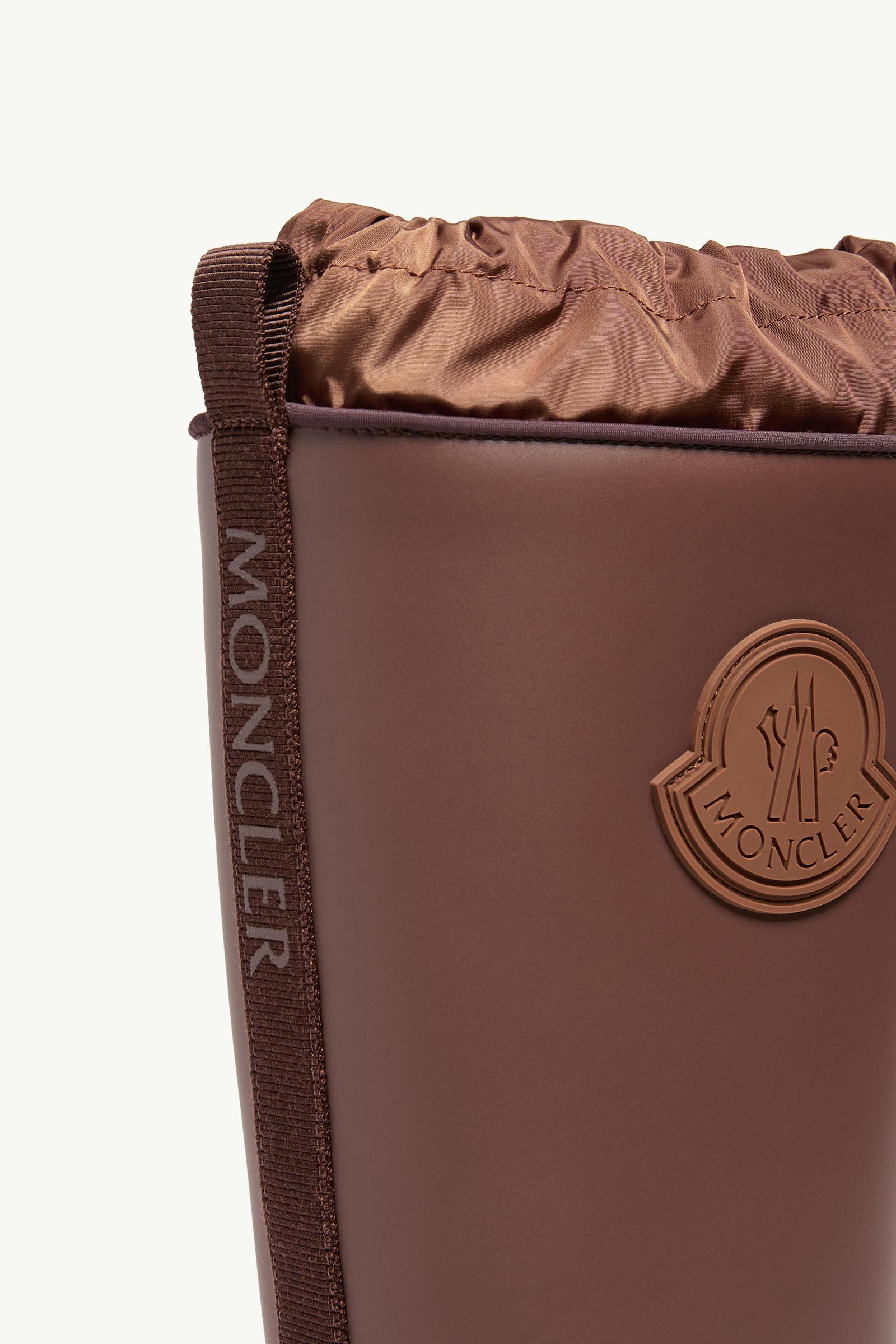 Moncler Kickstream High Rain Boots Brown