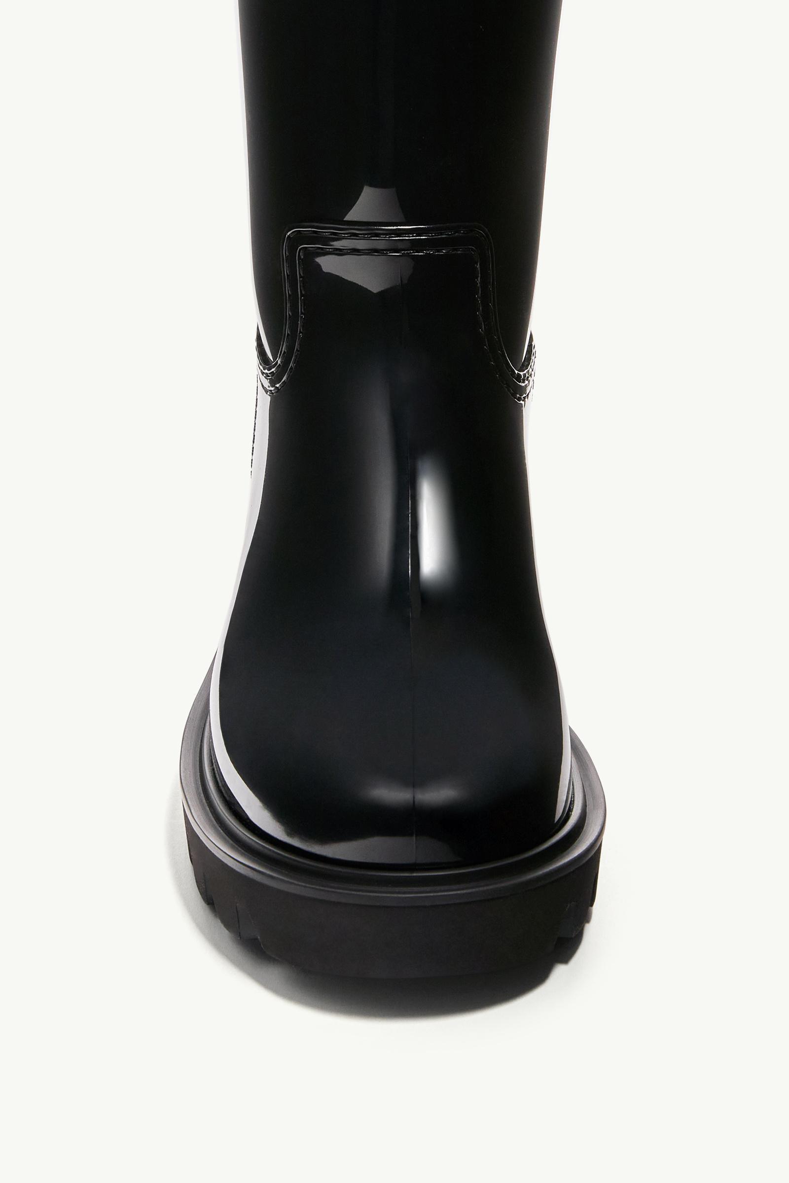 Moncler Kickstream High Rain Boots Black