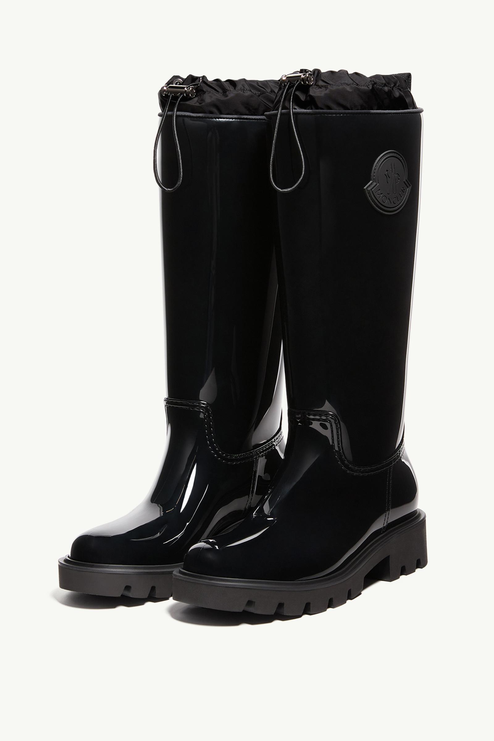 Moncler Kickstream High Rain Boots Black