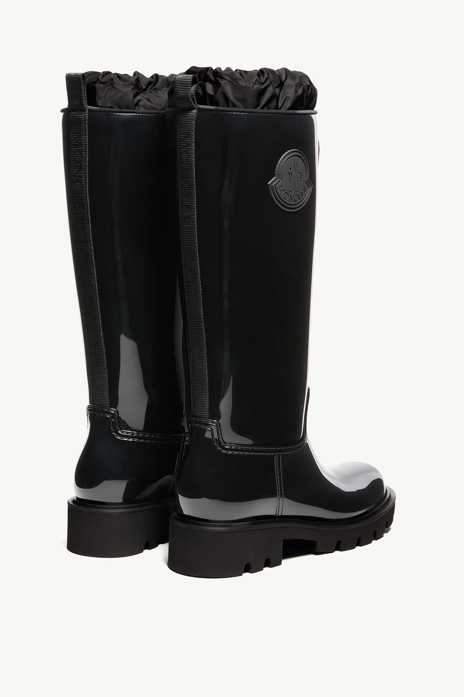Moncler Kickstream High Rain Boots Black