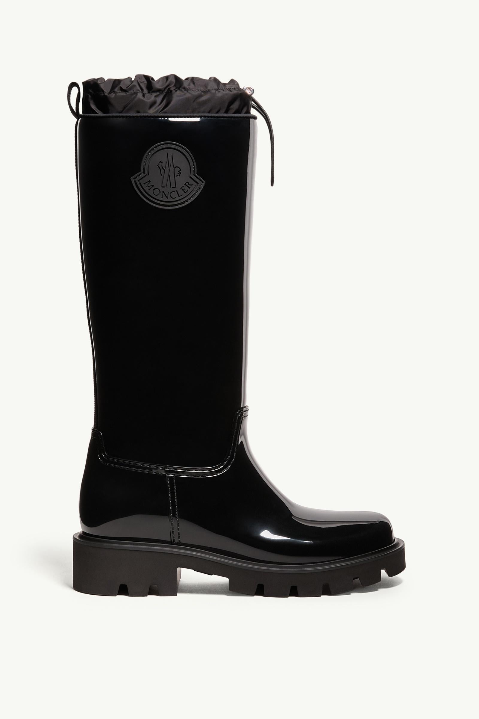 Moncler Kickstream High Rain Boots Black
