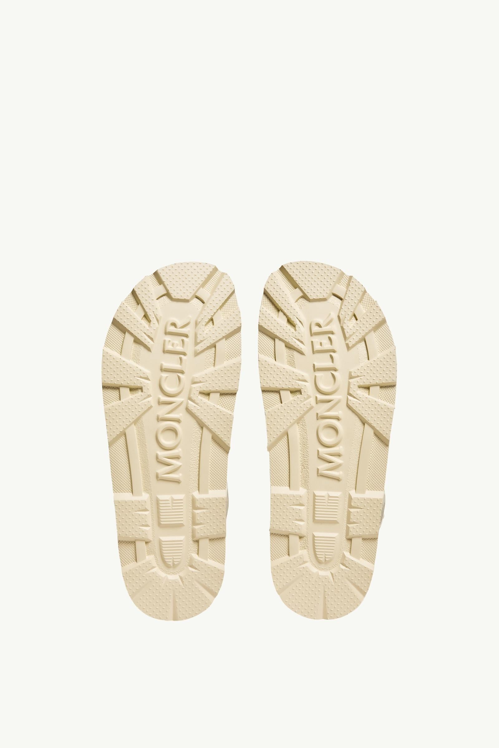 Moncler Vera Isla Leather Sandals White Ivory