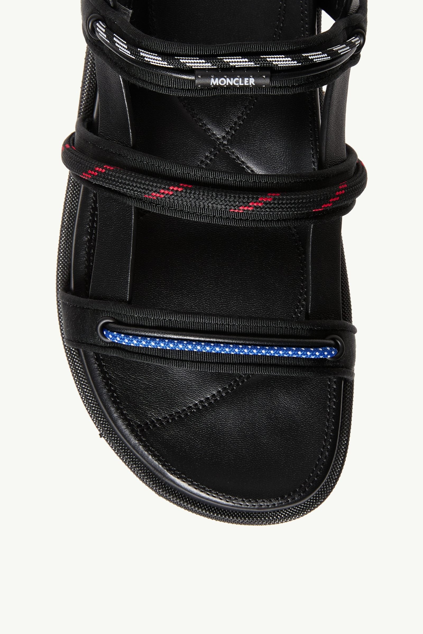 Moncler Vera Isla Leather Sandals Black