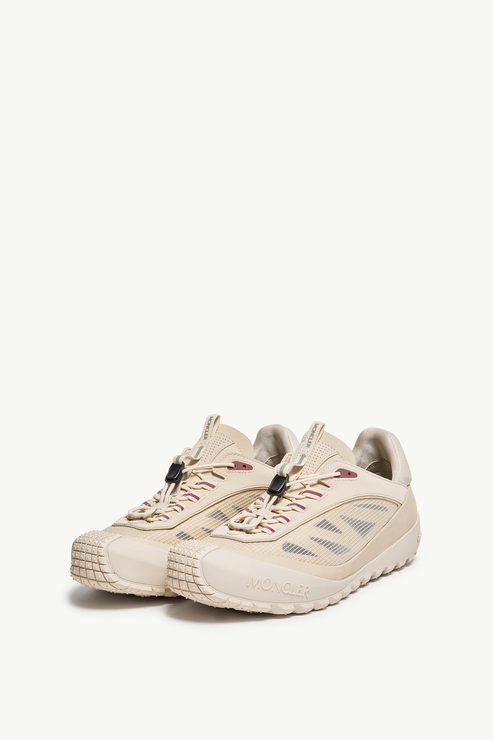 Moncler Trailgrip LP Suede & Nubuck Sneaker Light Beige