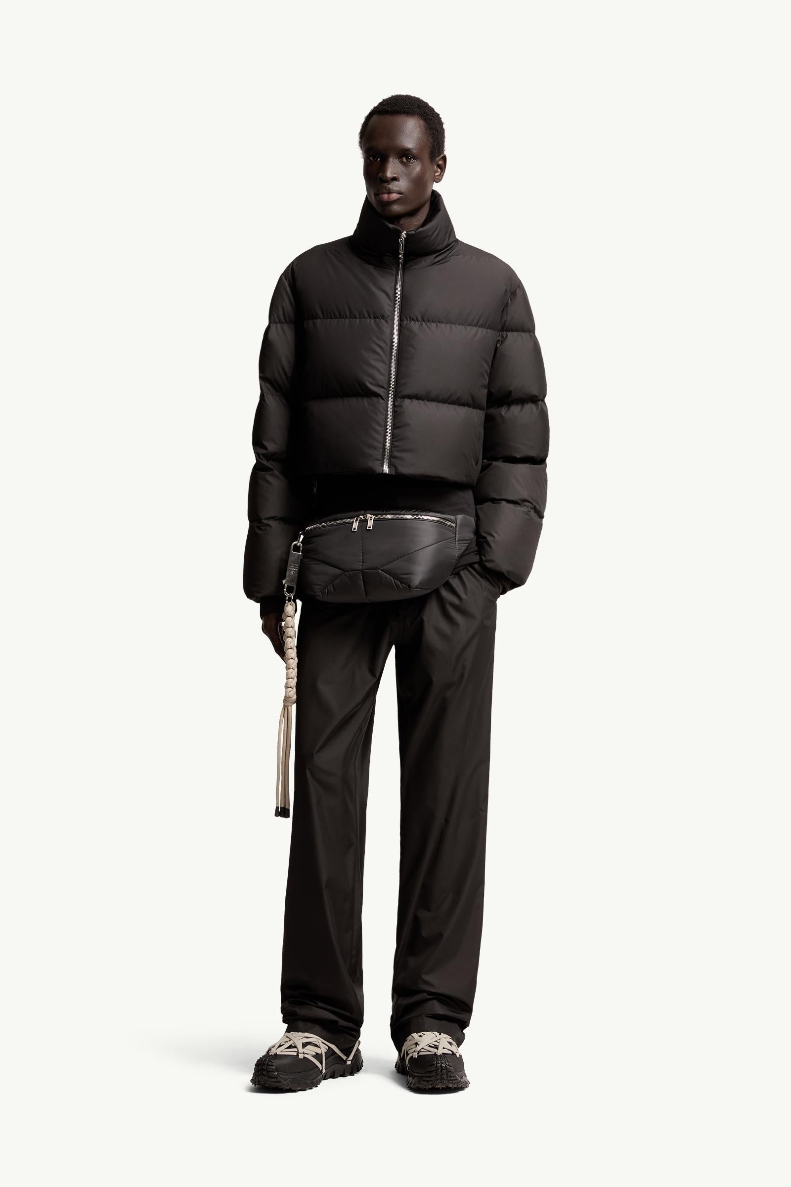 Moncler Moncler + Rick Owens Straight Leg Taffeta Pants Black Black