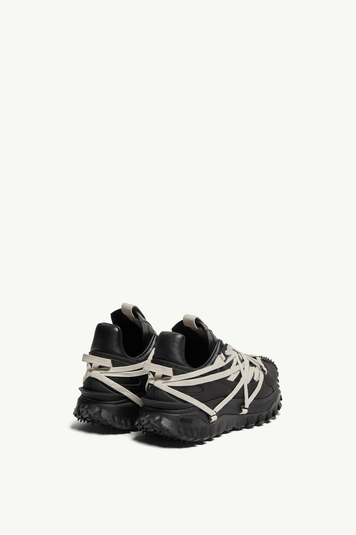 Moncler Moncler + Rick Owens Trailgrip Megalace Leather Sneakers Black