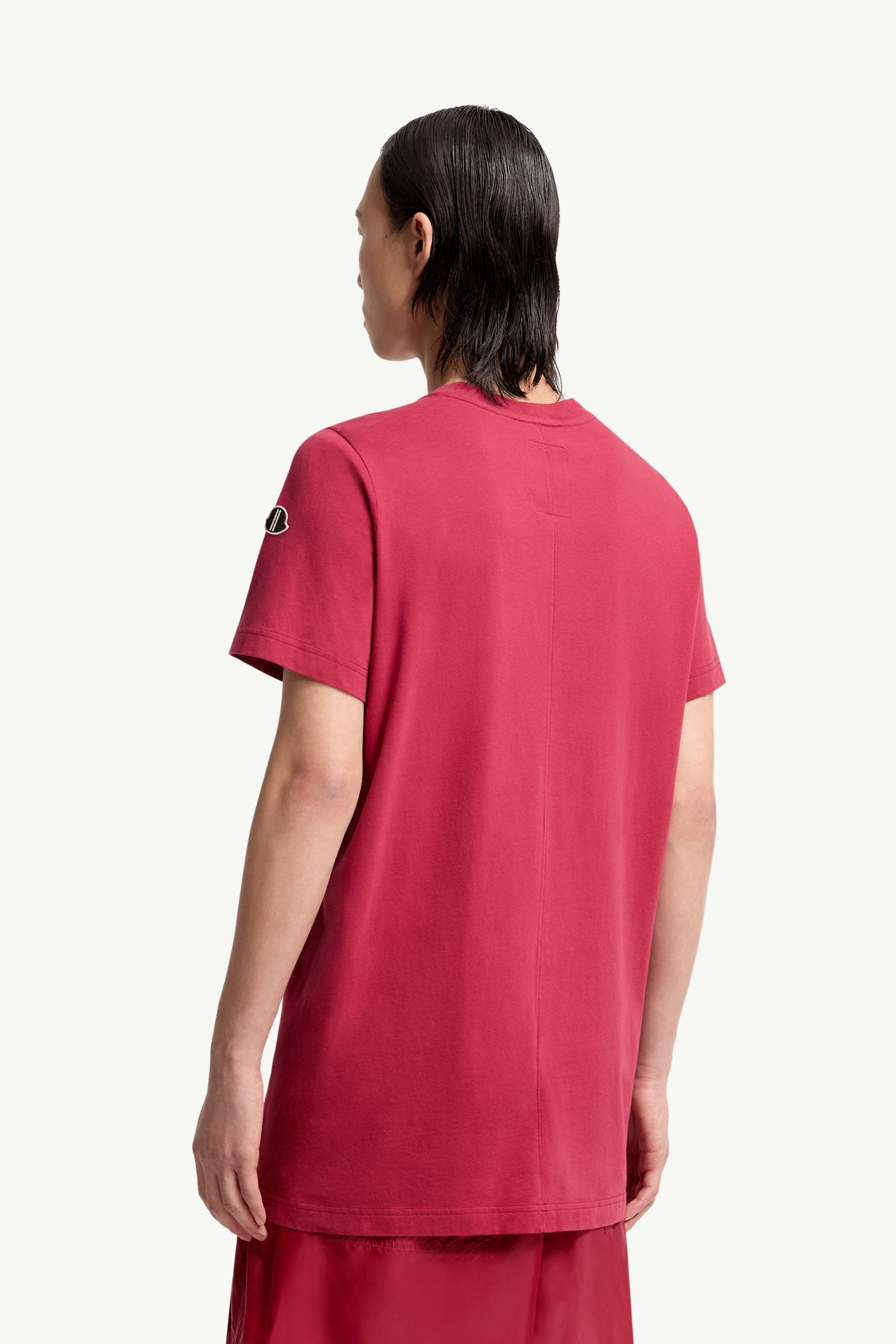 Moncler Moncler + Rick Owens Girder Cotton T-Shirt Berry Red Berry Red