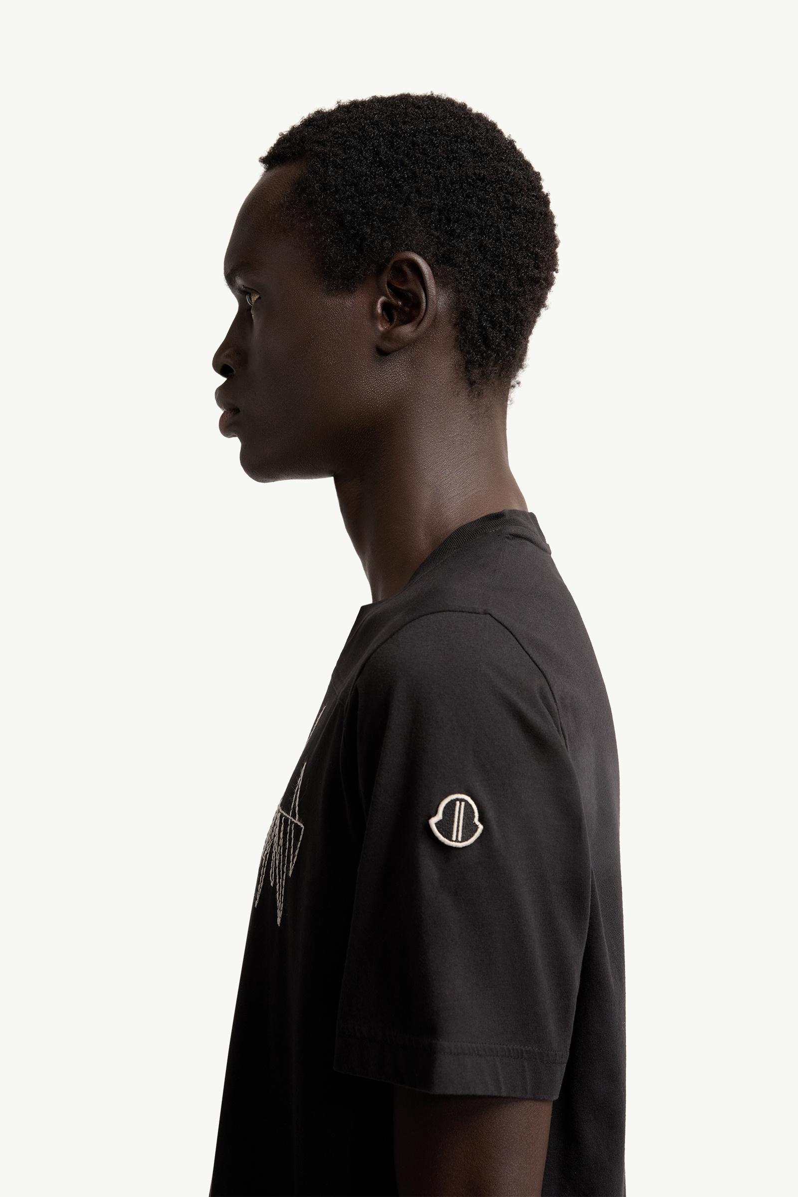Moncler Moncler + Rick Owens Girder Cotton T-Shirt Black Black