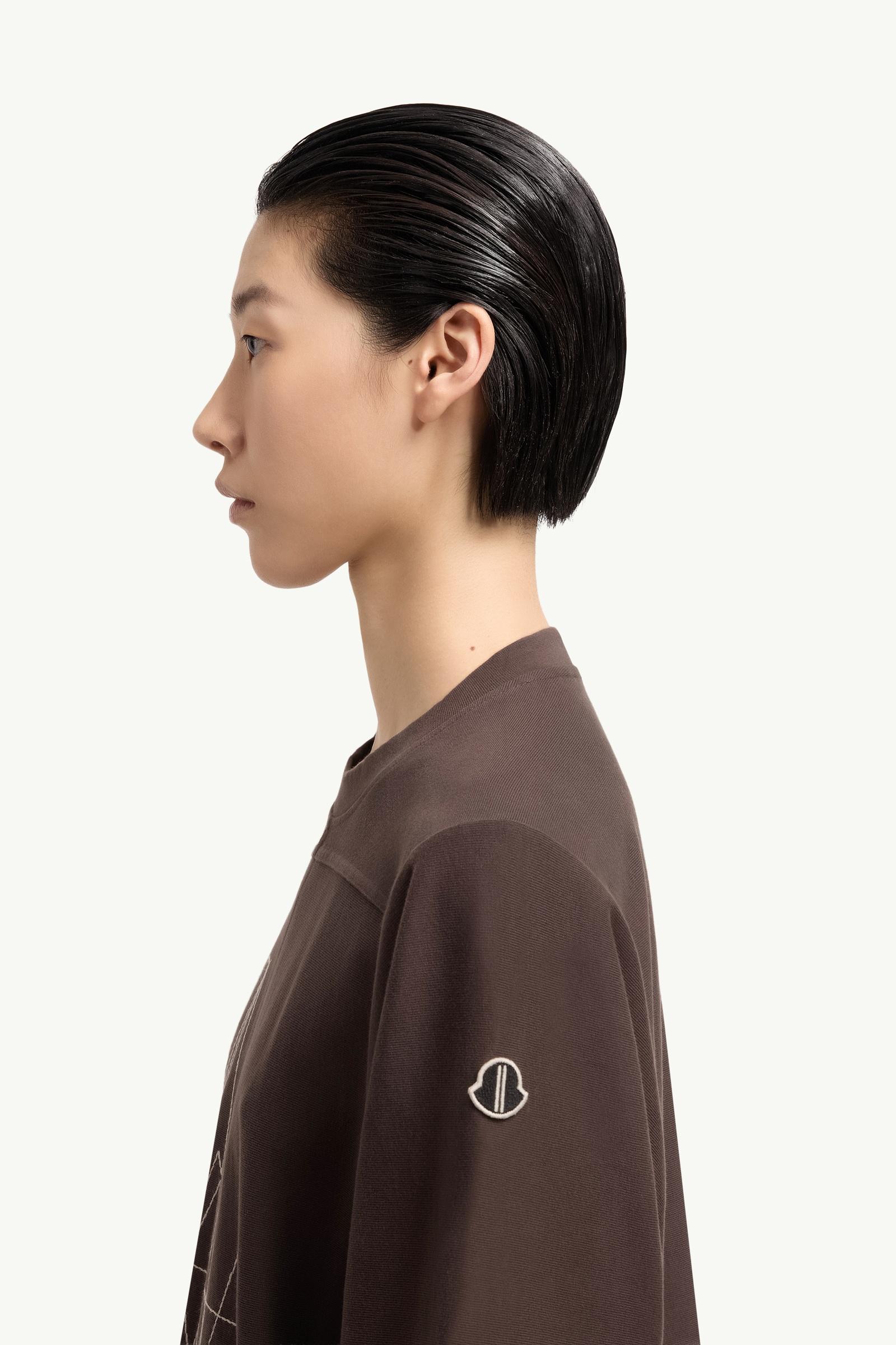 Moncler Moncler + Rick Owens Jumbo Cotton T-Shirt Brown Brown