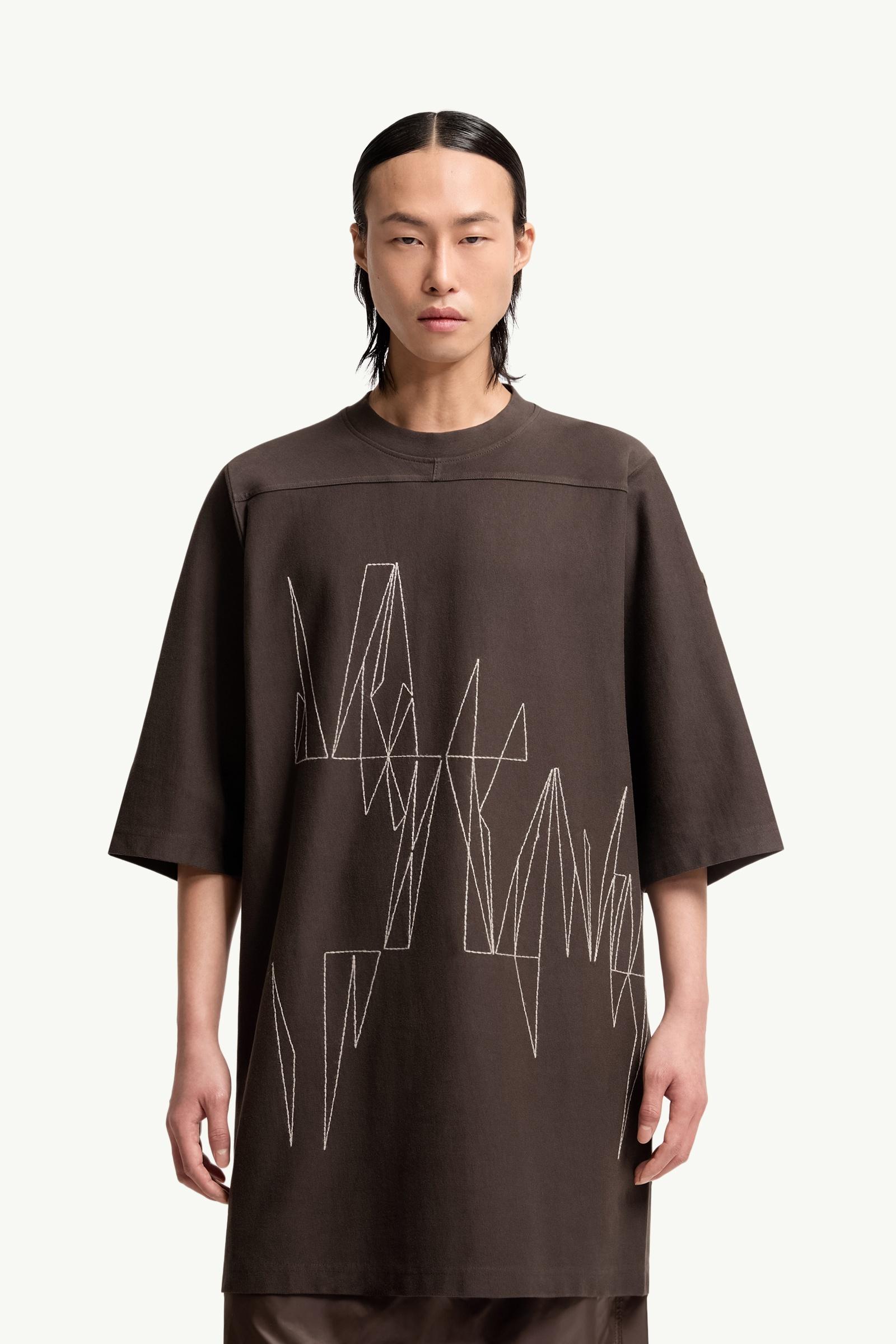 Moncler Moncler + Rick Owens Jumbo Cotton T-Shirt Brown Brown