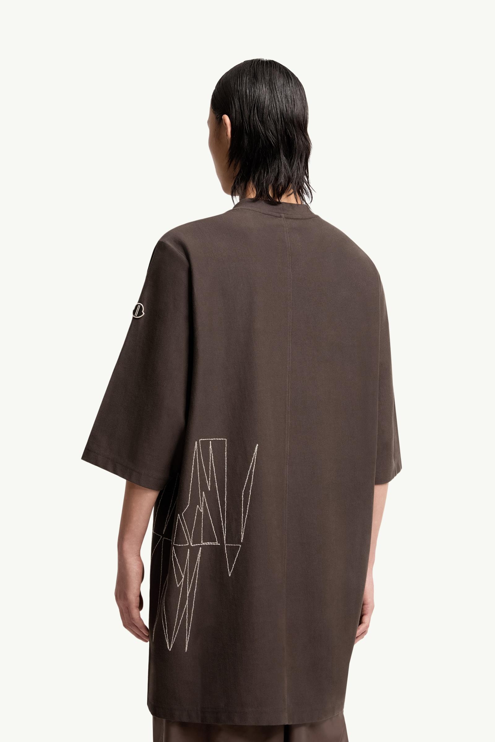 Moncler Moncler + Rick Owens Jumbo Cotton T-Shirt Brown Brown