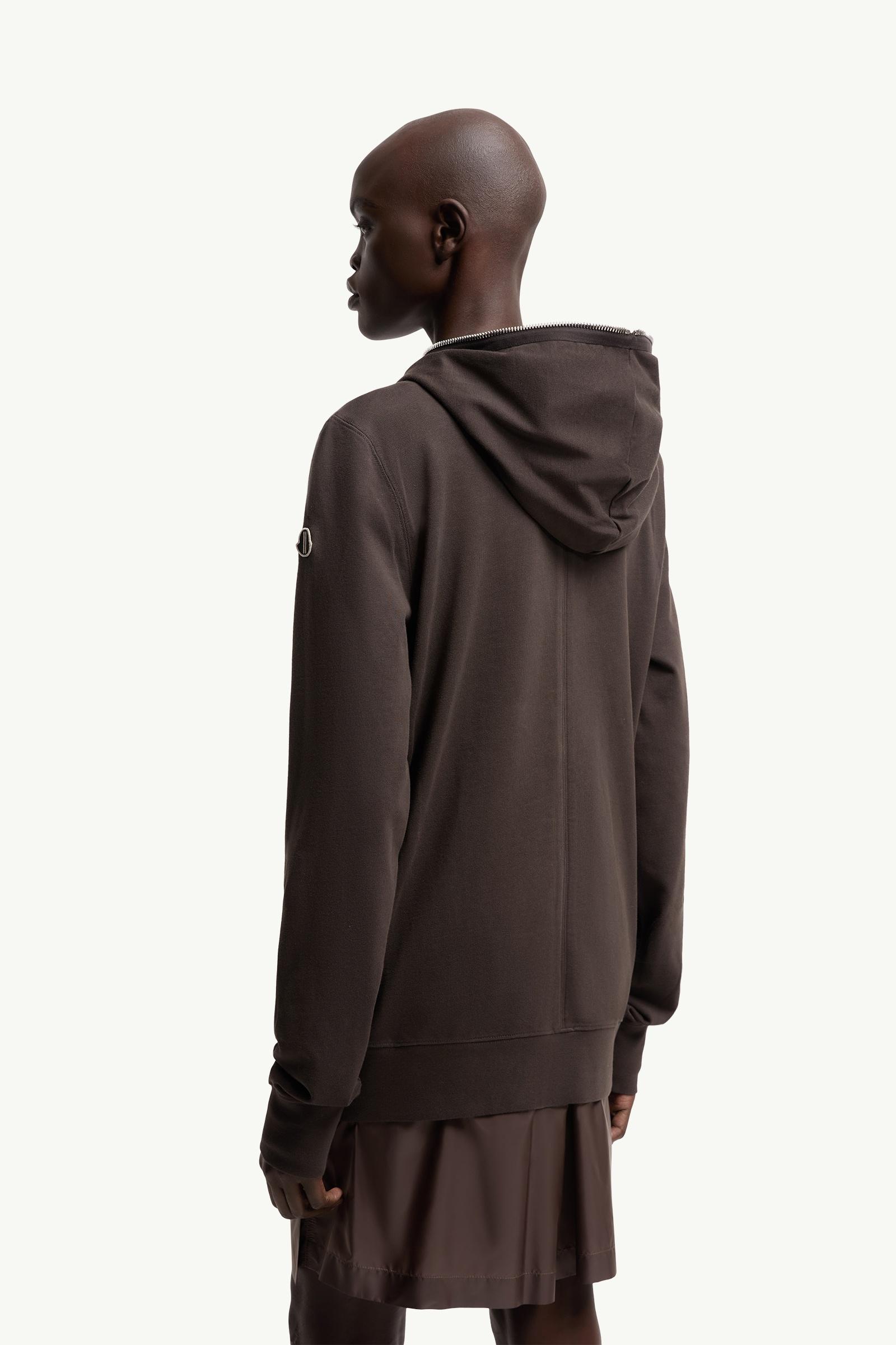 Moncler Moncler + Rick Owens Cotton Ziplock Hoodie Brown Brown