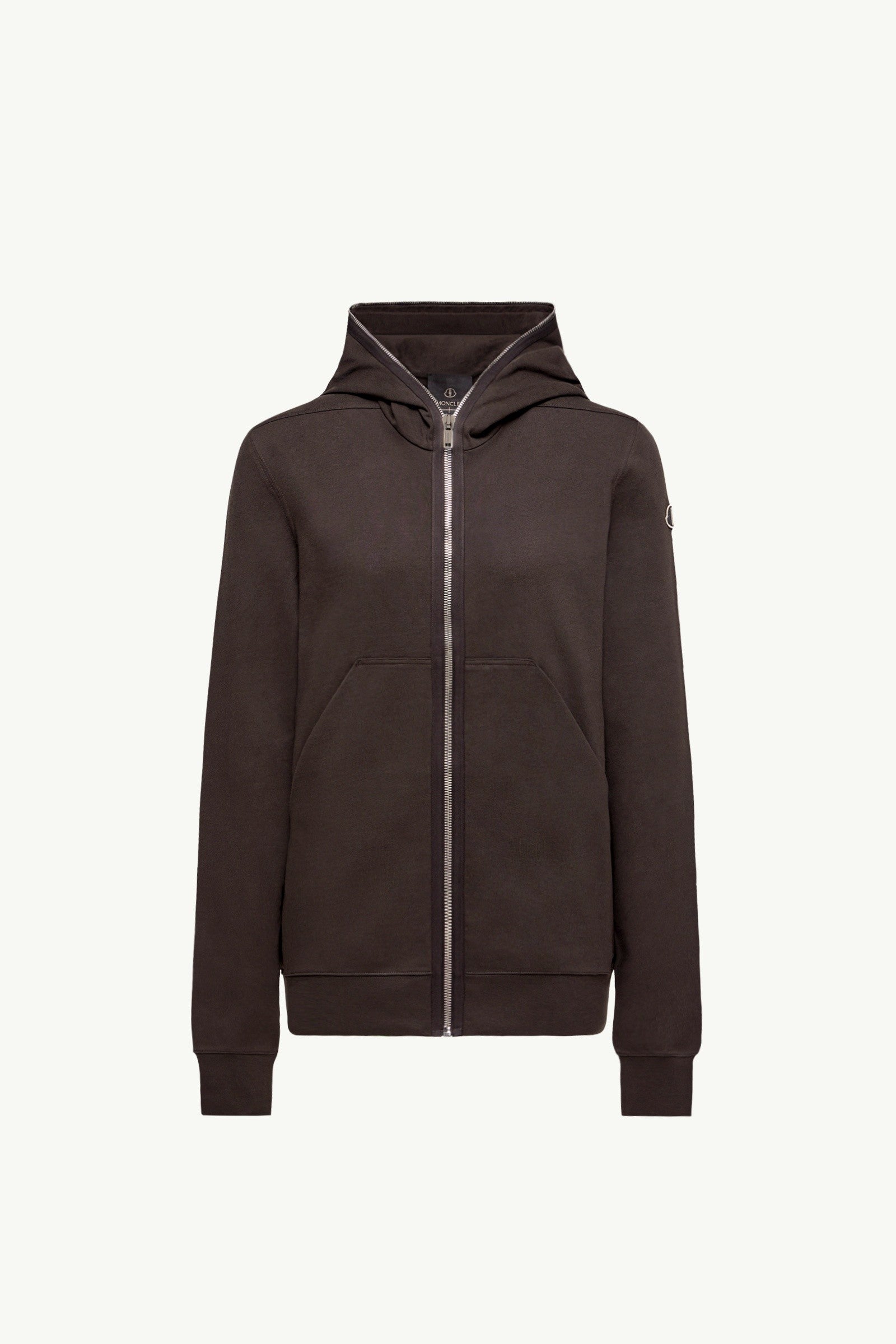 Moncler Moncler + Rick Owens Cotton Ziplock Hoodie Brown Brown