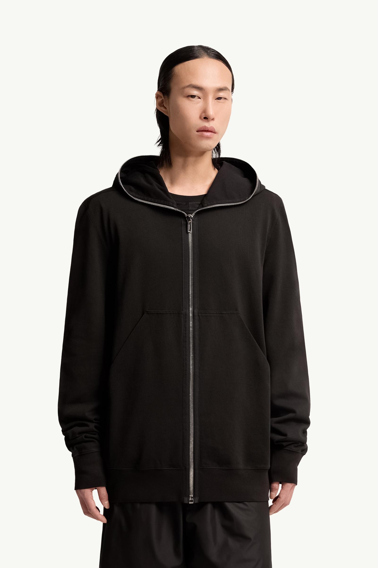 Moncler Moncler + Rick Owens Cotton Ziplock Hoodie Black Black