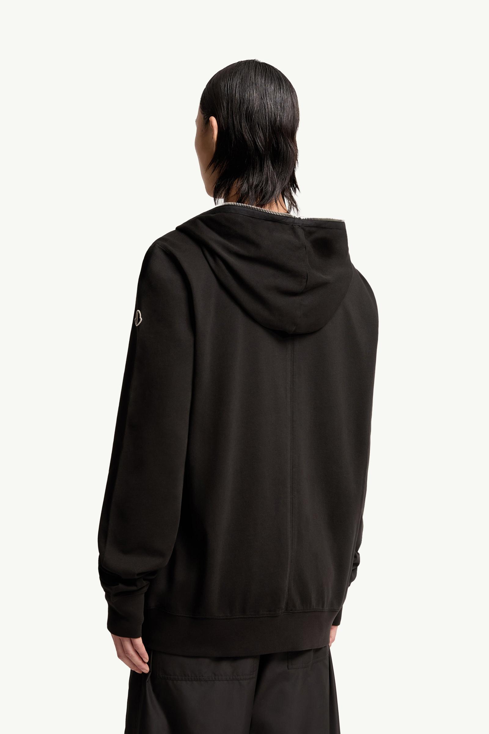 Moncler Moncler + Rick Owens Cotton Ziplock Hoodie Black Black