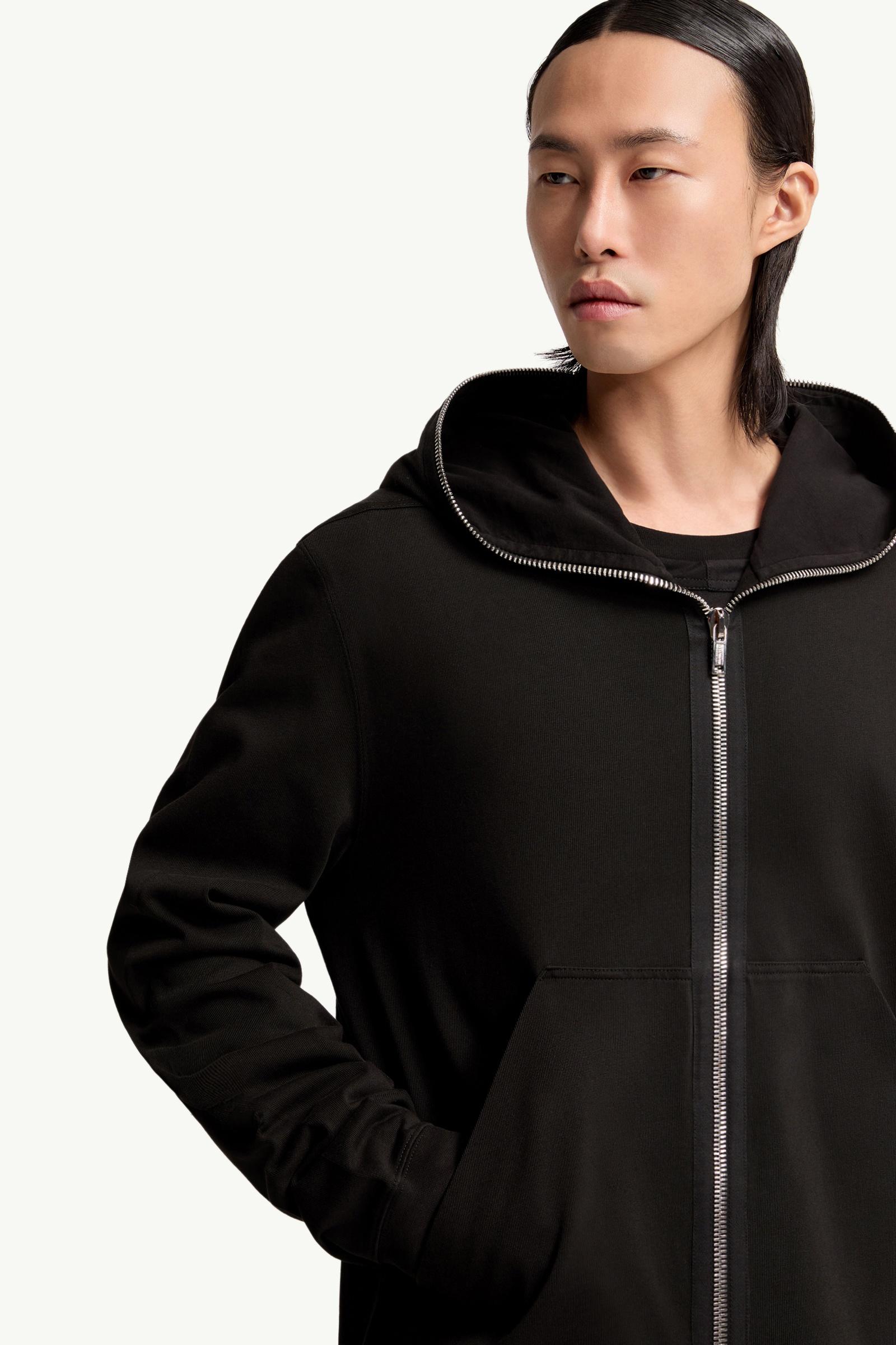 Moncler Moncler + Rick Owens Cotton Ziplock Hoodie Black Black